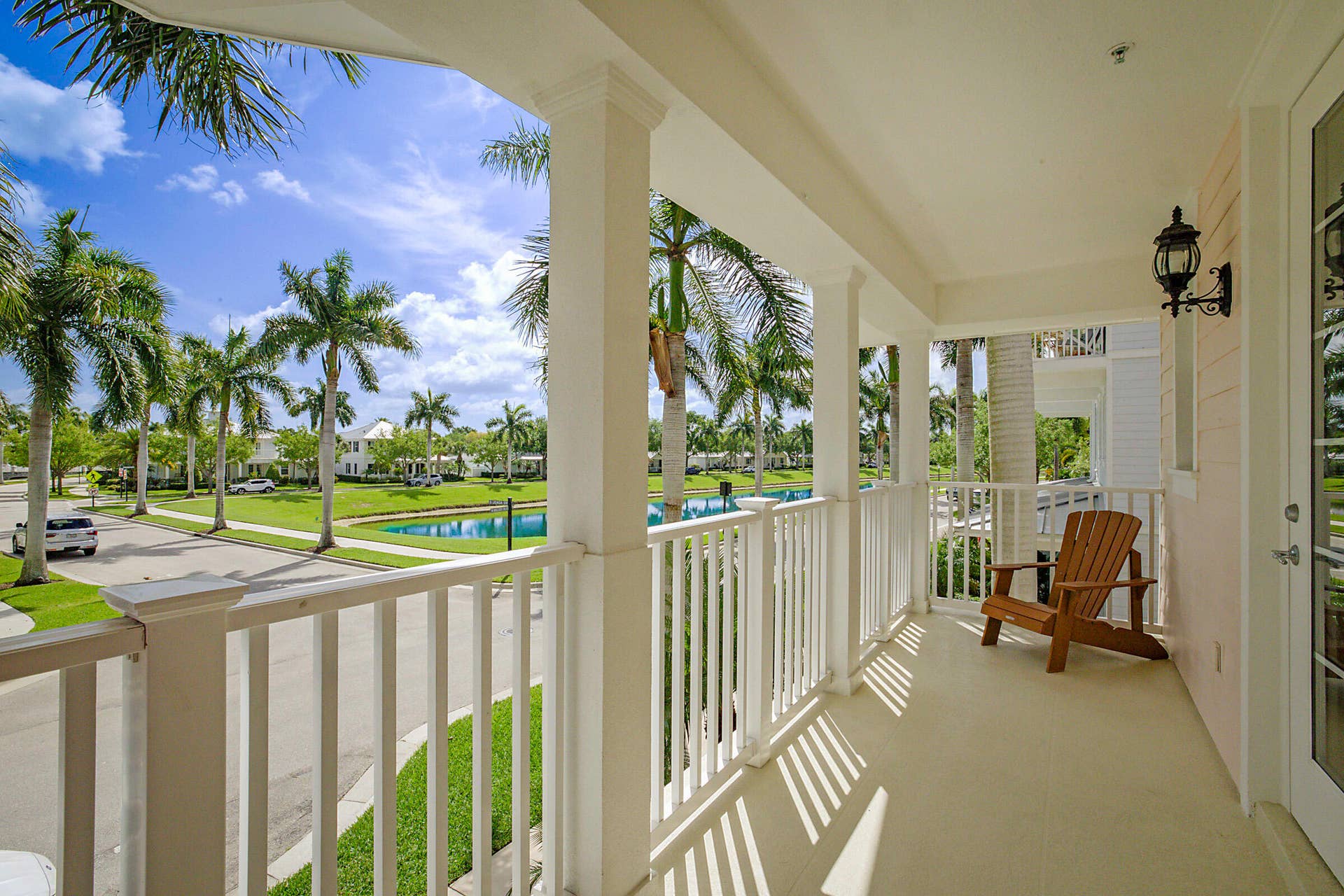3414 W Mallory Boulevard, Jupiter, FL 33458 Spacious balcony overlooking the charming streets of Mallory Creek.
