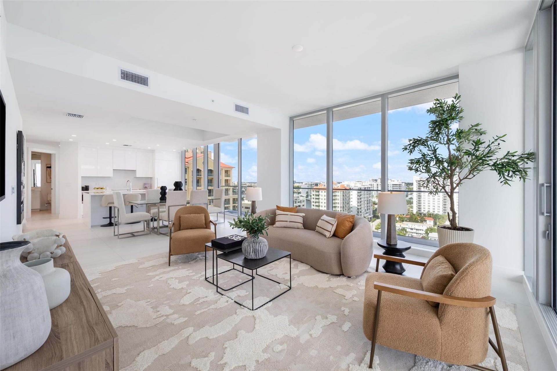 153 N Seabreeze Boulevard, #Unit 1105s, Fort Lauderdale, FL 33304 Living Room