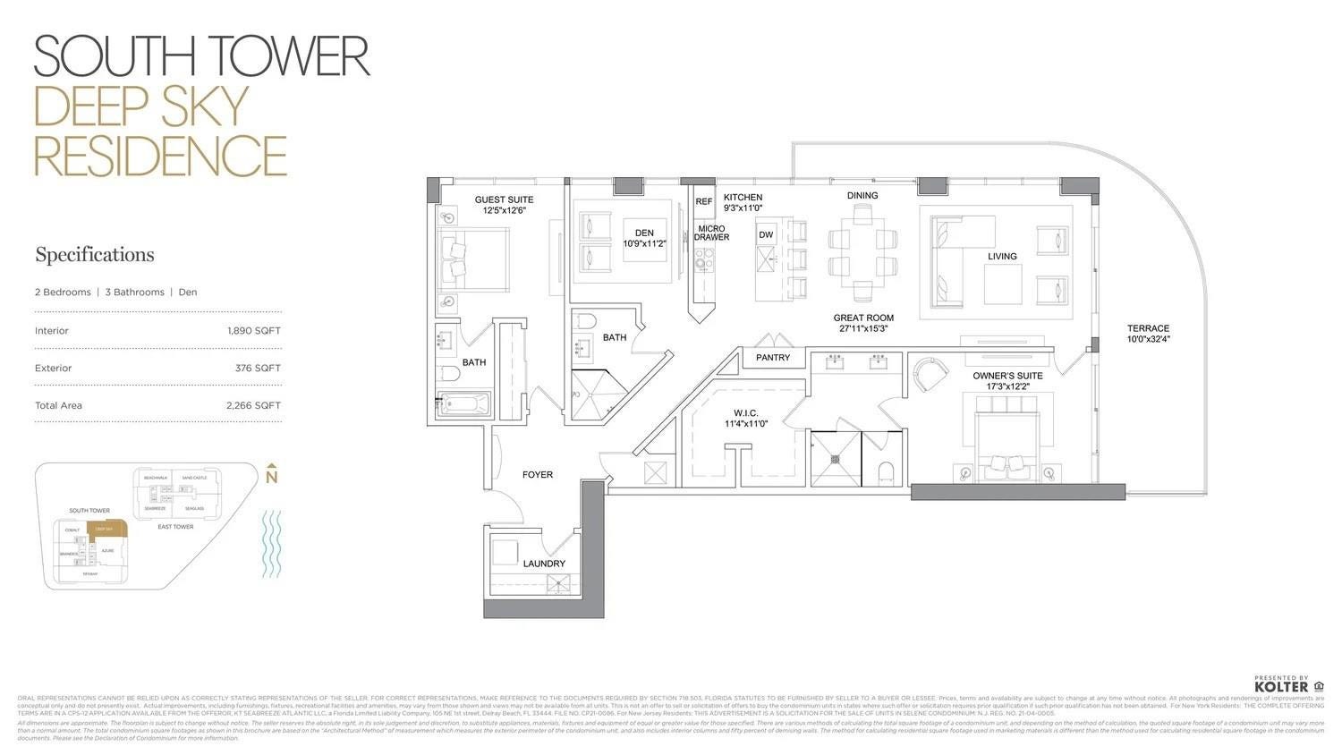 153 N Seabreeze Boulevard, #Unit 1105s, Fort Lauderdale, FL 33304 Floor Plan