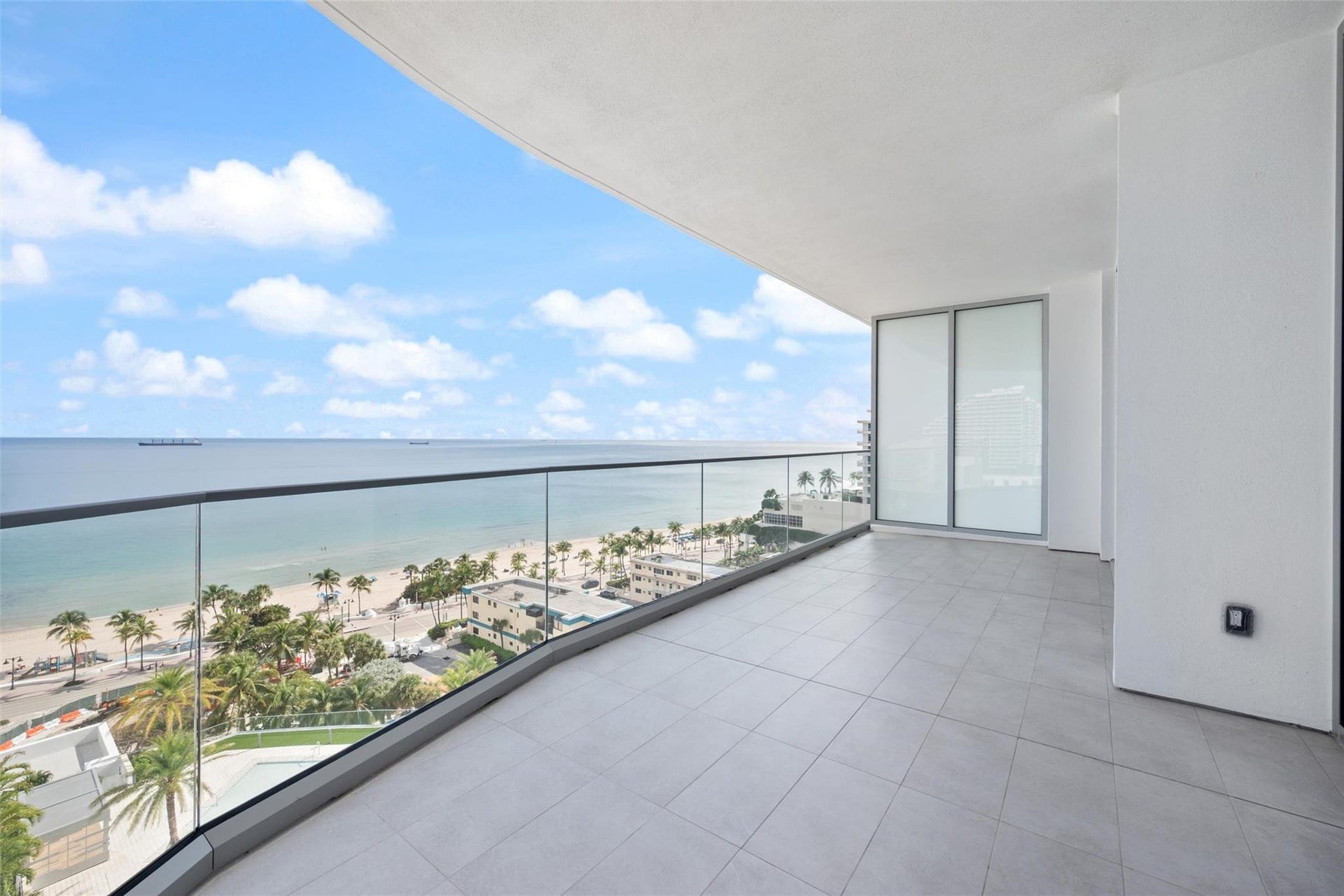153 N Seabreeze Boulevard, #Unit 1105s, Fort Lauderdale, FL 33304 Large terrace facing the Atlantic Ocean.