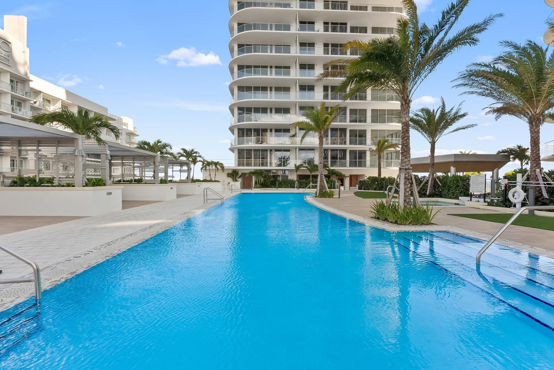 153 N Seabreeze Boulevard, #Unit 1105s, Fort Lauderdale, FL 33304 Lap Pool with Cabanas