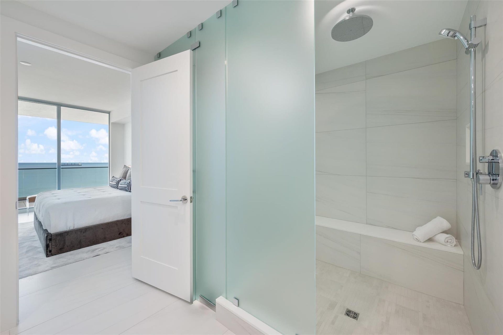 153 N Seabreeze Boulevard, #Unit 1105s, Fort Lauderdale, FL 33304 Shower in Primary Bathroom