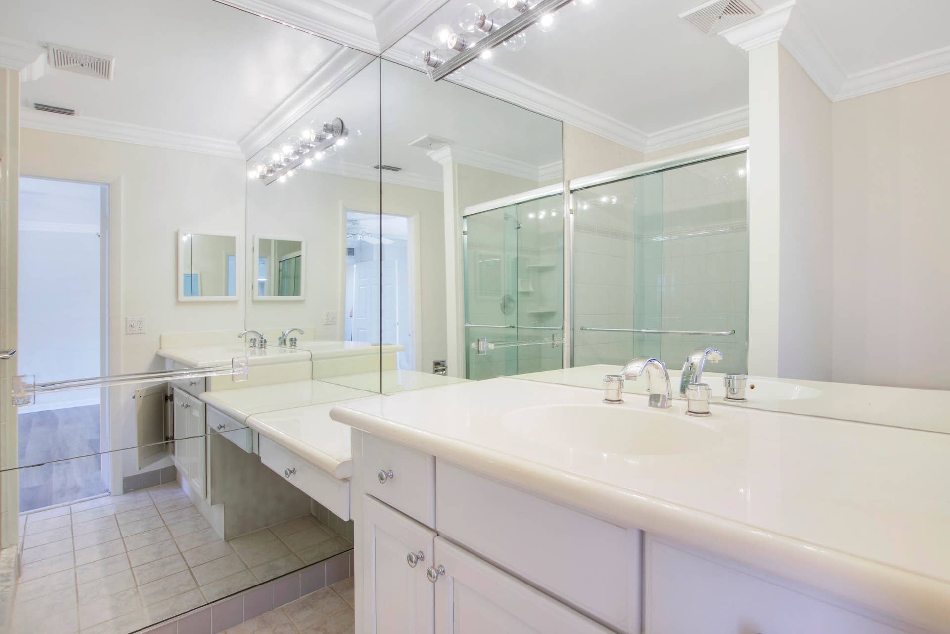 326 Jupiter Lakes Boulevard, #2318d, Jupiter, FL 33458 The master bathroom features a walk in shower.