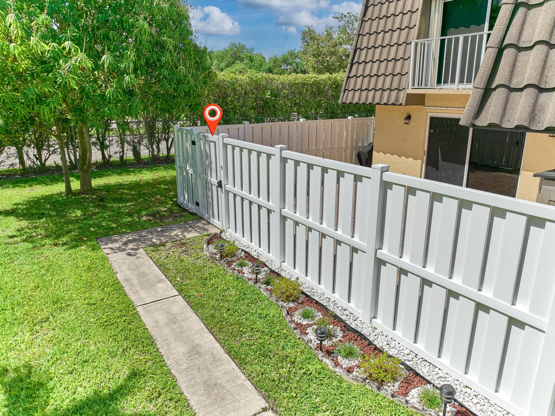 brand new PVC fence
