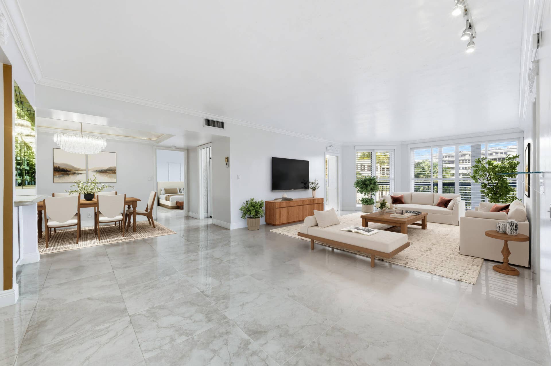 STAGED LIVING ROOM