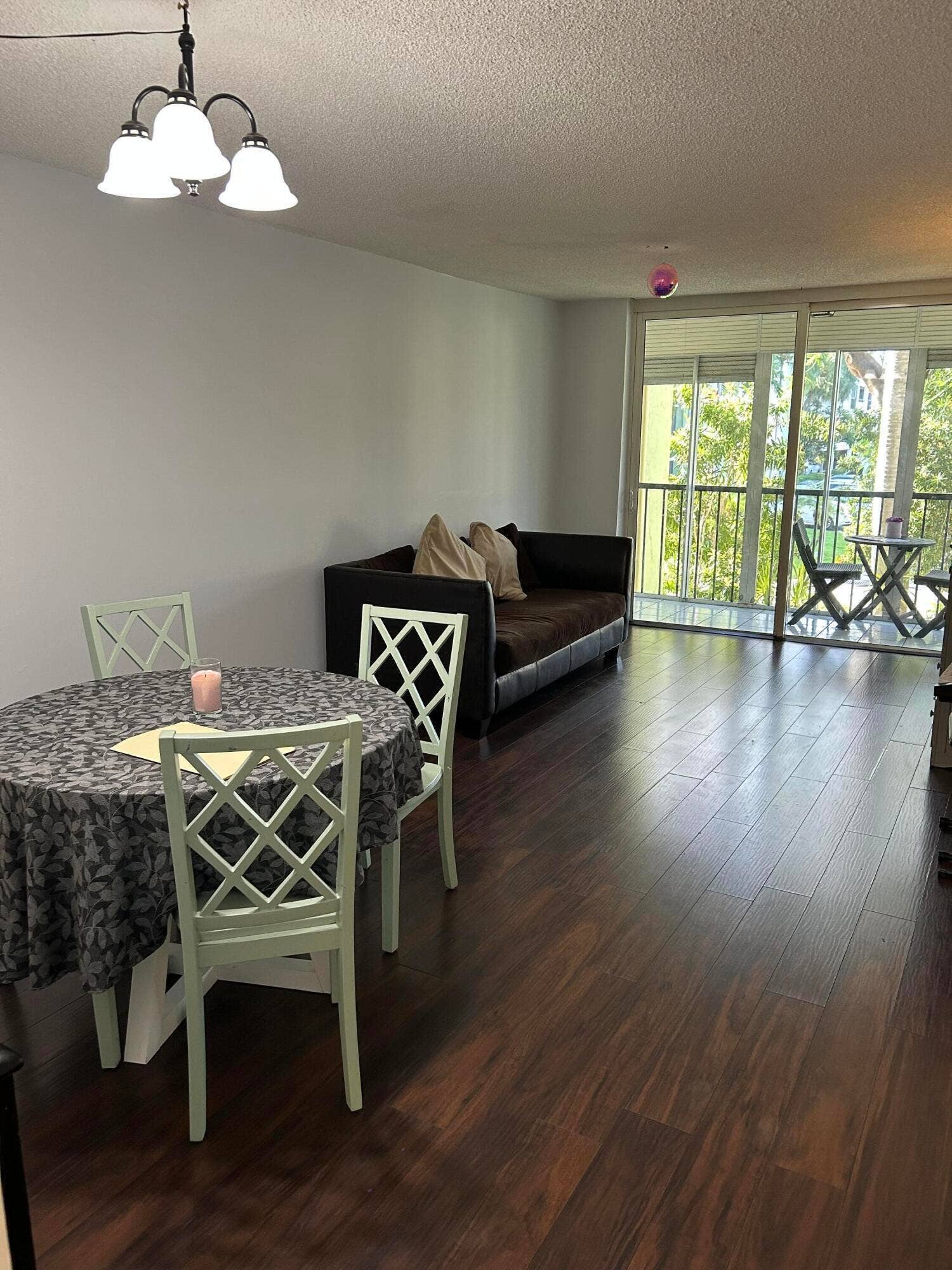 Combination dining and living room