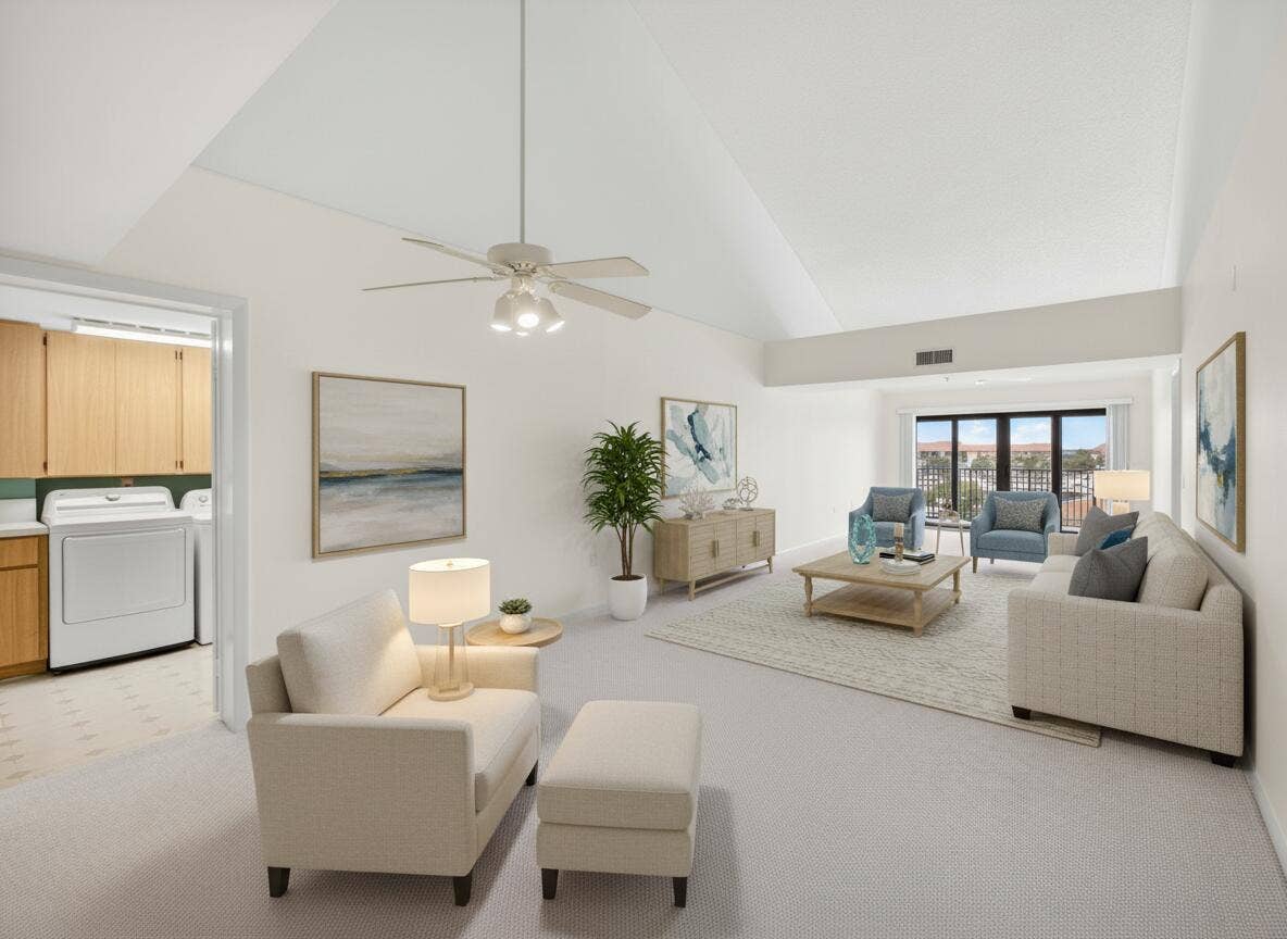 601 Seafarer Circle, #504, Jupiter, FL 33477 Great space to relax and entertain.