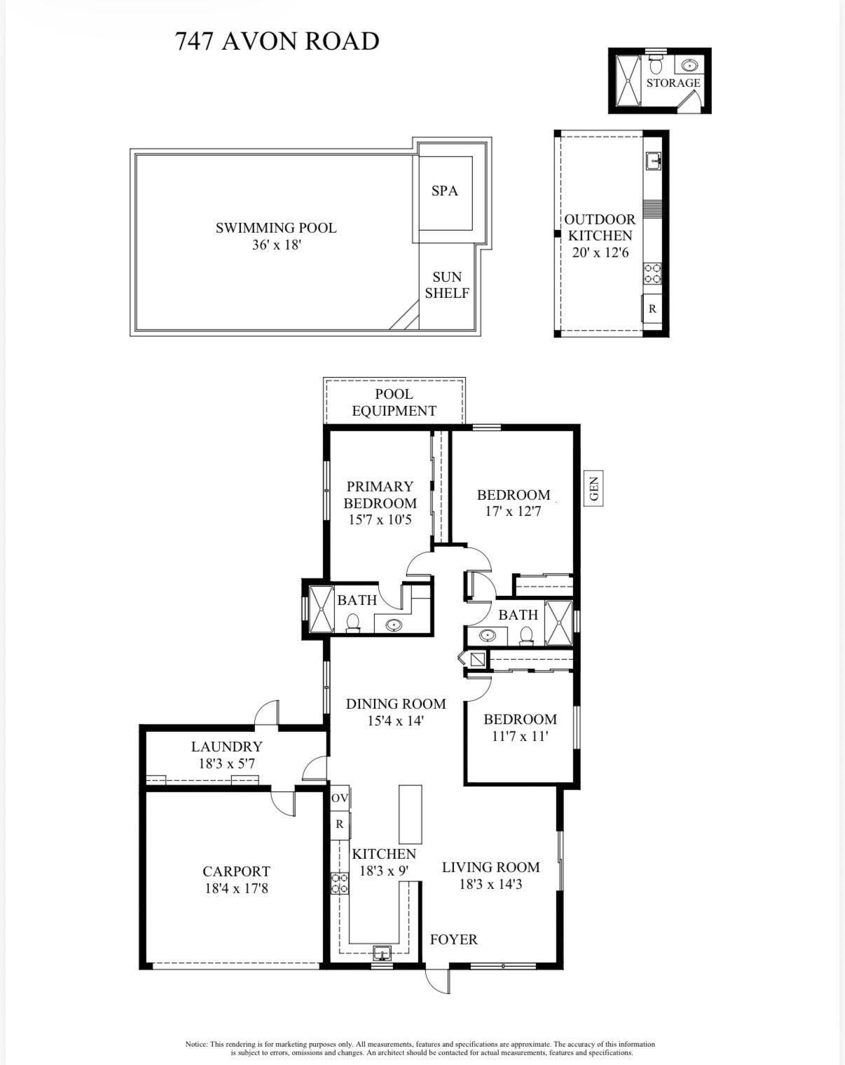 747 Avon Road, West Palm Beach, FL 33401 Floor Plan