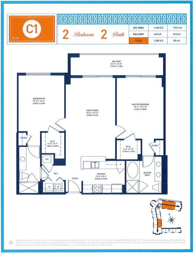 550 Okeechobee Boulevard, #Lph-07, West Palm Beach, FL 33401 Builder Floor Plan - CPST LPH-07