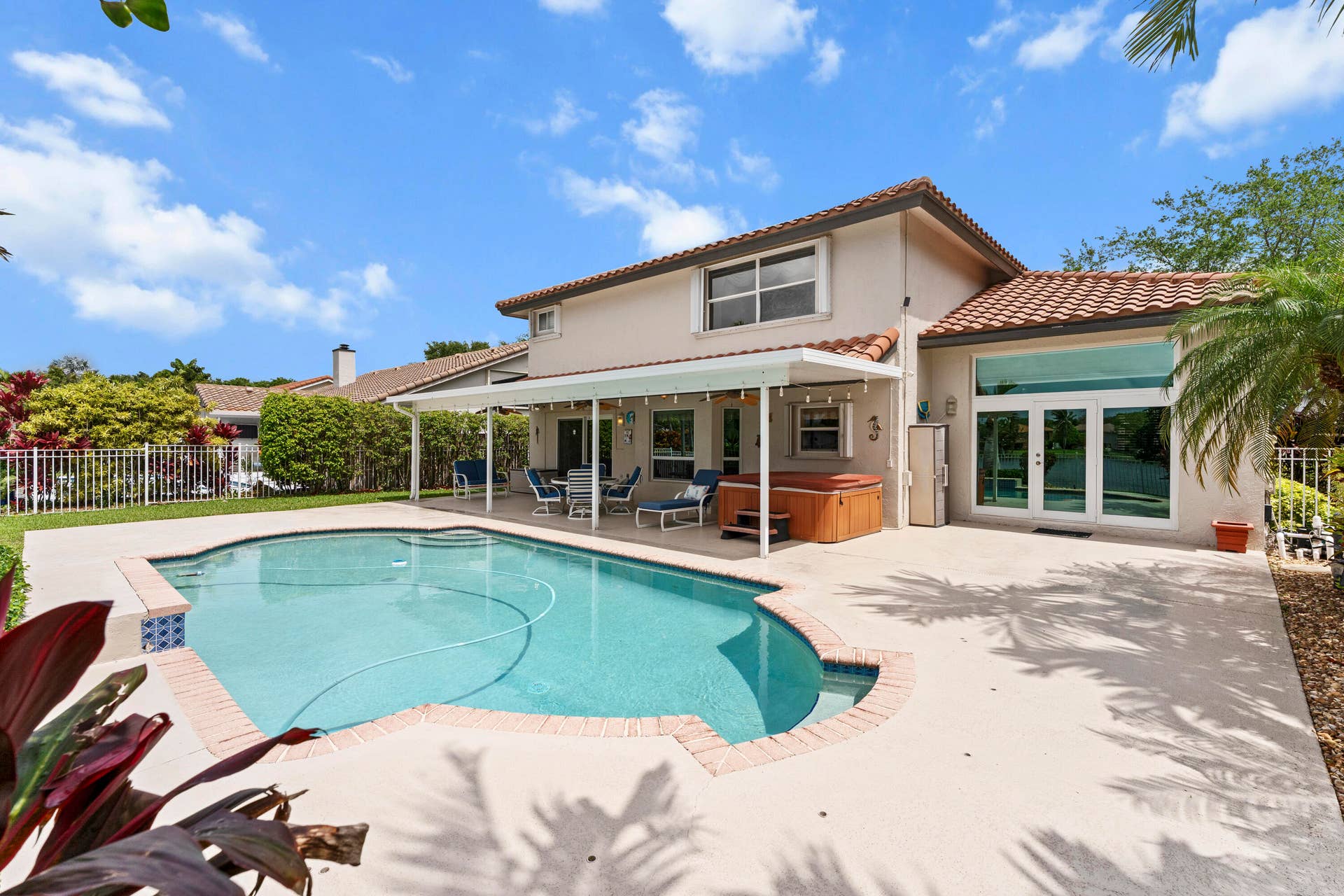 Pool and rear of House
