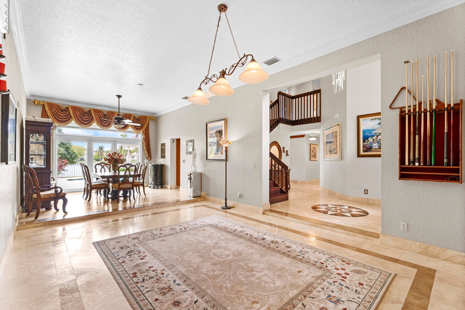 Open Living Room looking at Formal Dining Room