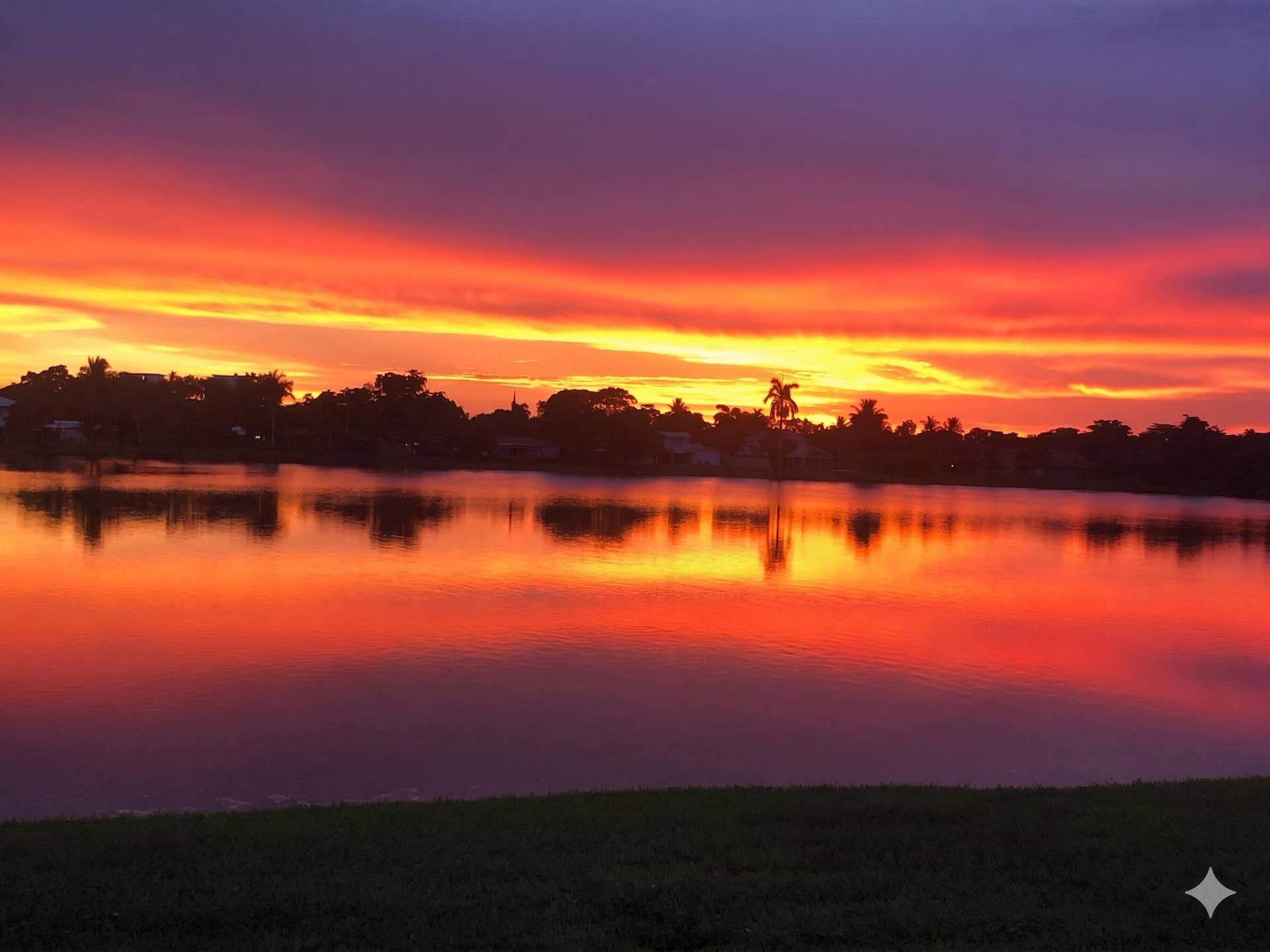 Backyard at Sunset