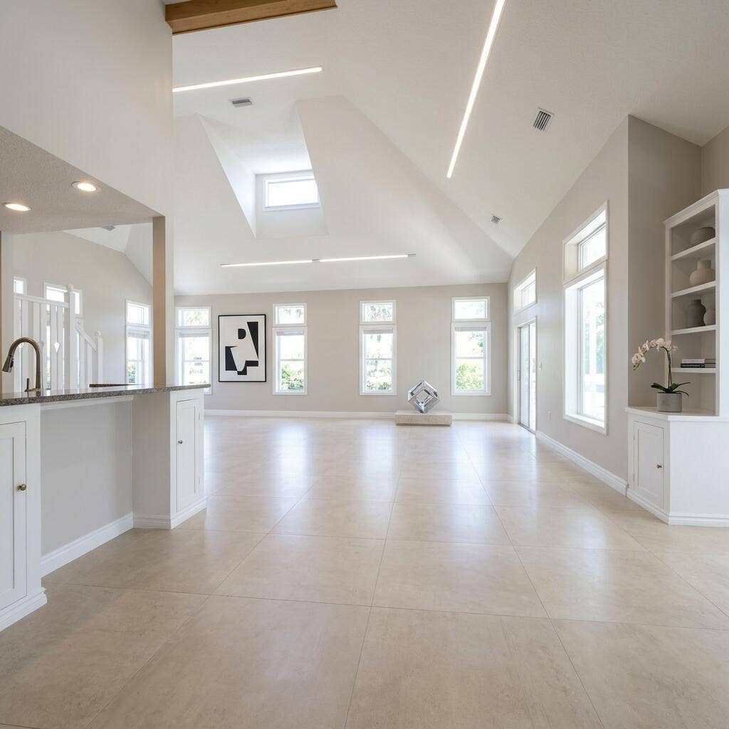 400 Seaside Lane, Juno Beach, FL 33408 Family Room unfurnished without pony wall