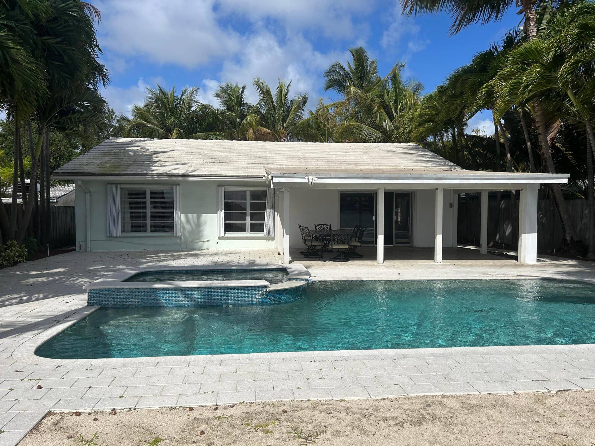Pool and covered patio