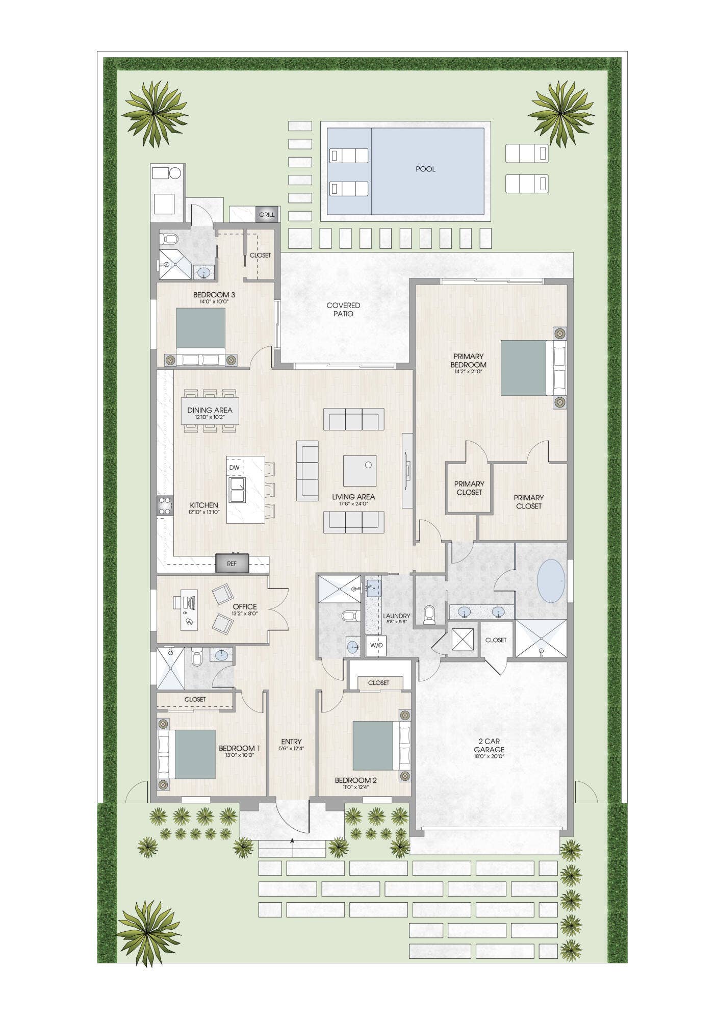 DISCLAIMER: All renderings, site plans, simulated views, floor plans, graphic images, drawings and all other information depicted are illustrative, and are provided to assist in visualizing the home and the Project and may not be accurately depicted and may be changed at any time.