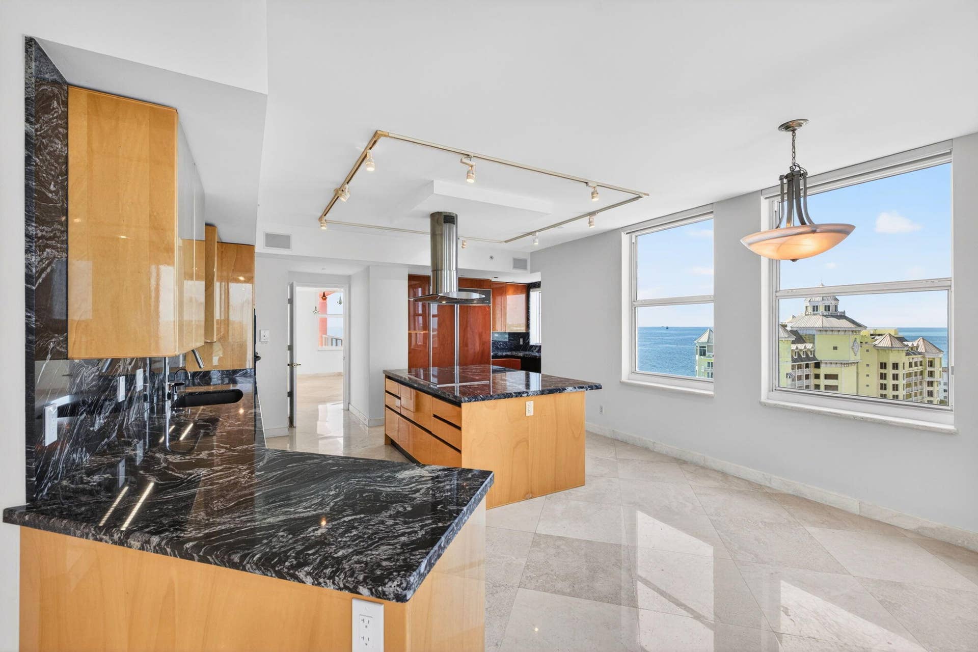 Chefs Kitchen with Water Views