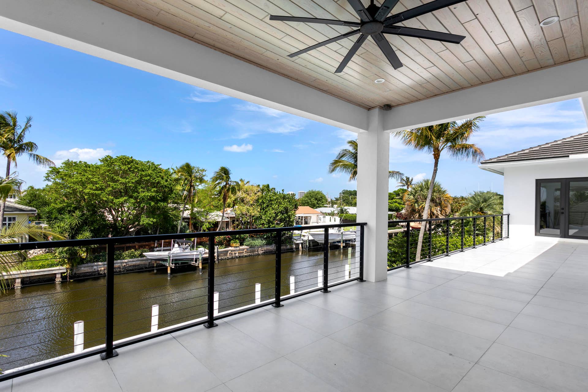 619 Riverside Road, North Palm Beach, FL 33408 Upstairs Master Bedroom Balcony
