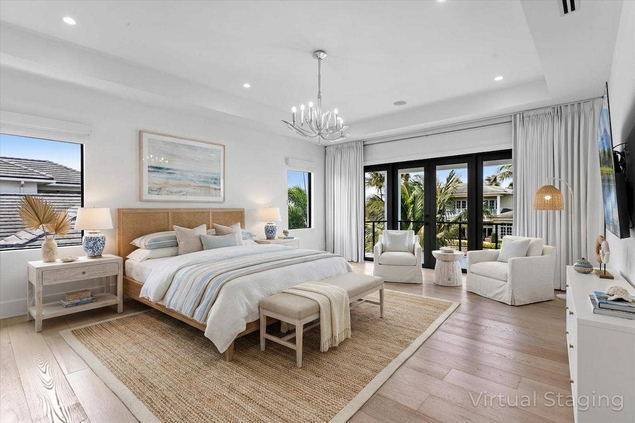 619 Riverside Road, North Palm Beach, FL 33408 Upstairs Master Bedroom