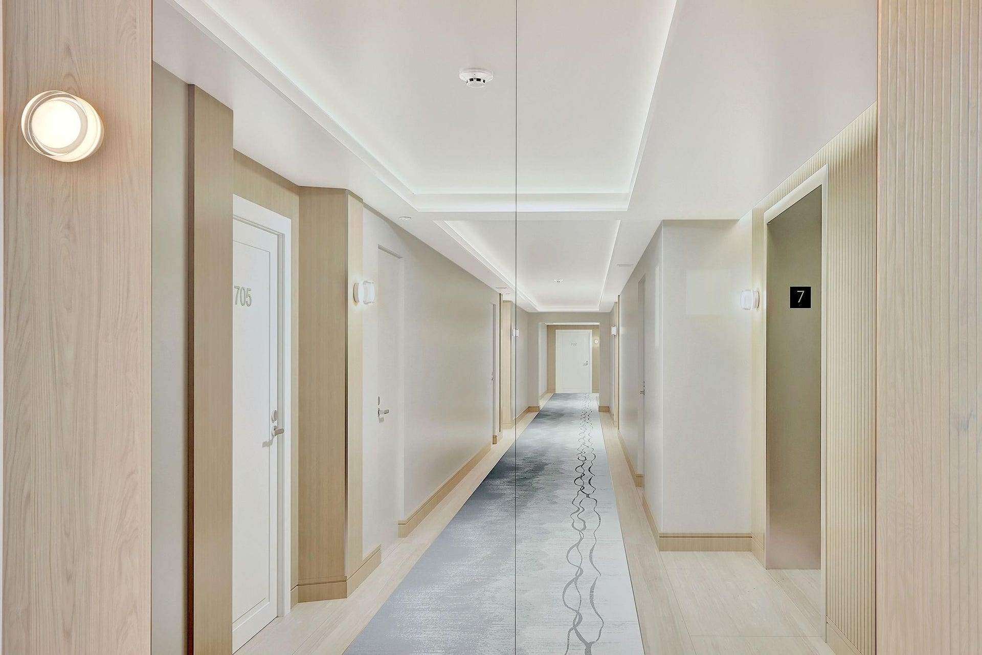2100 S Ocean Lane, #2508PH, Fort Lauderdale, FL 33316 Display of future hallways