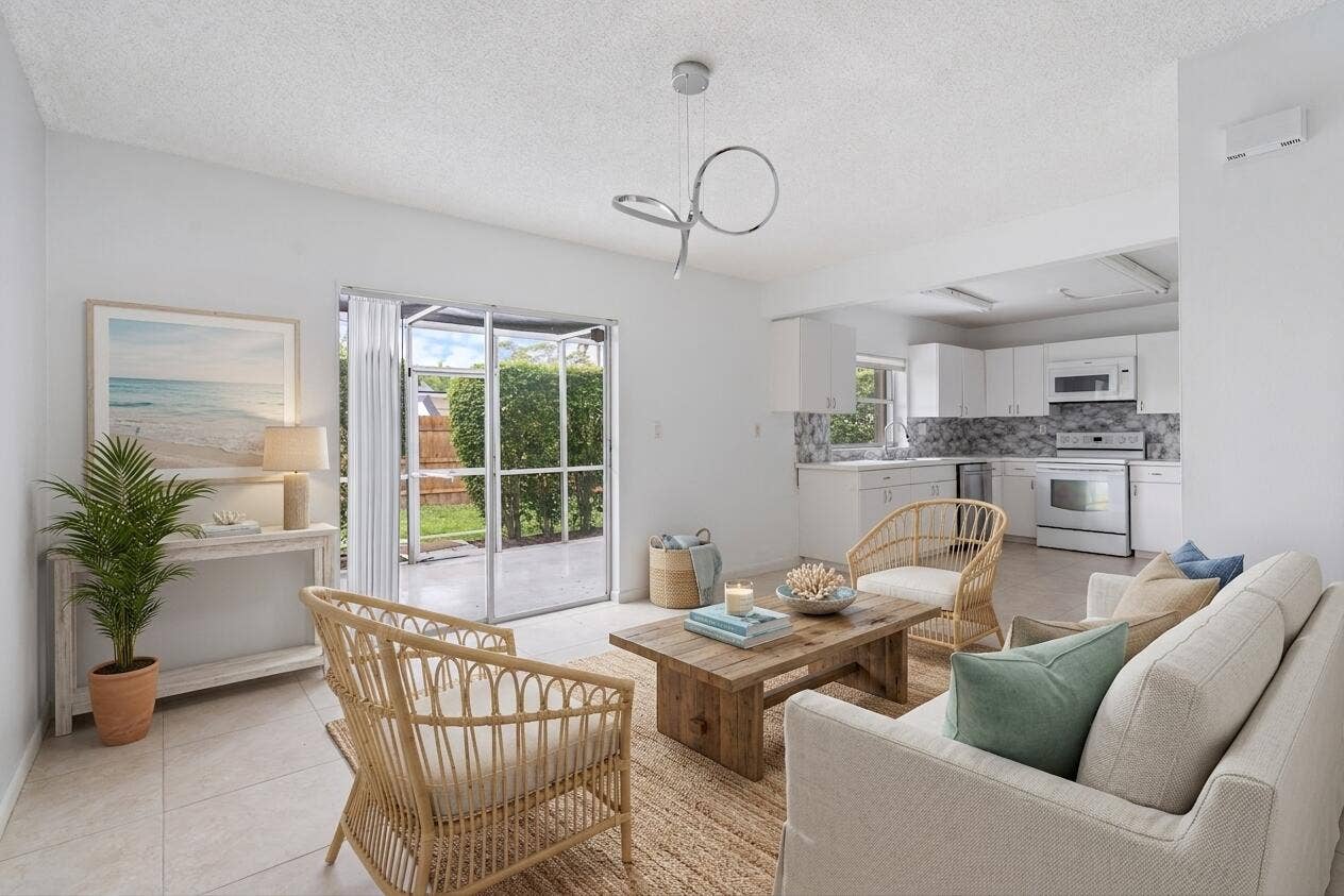 Digitally altered living area