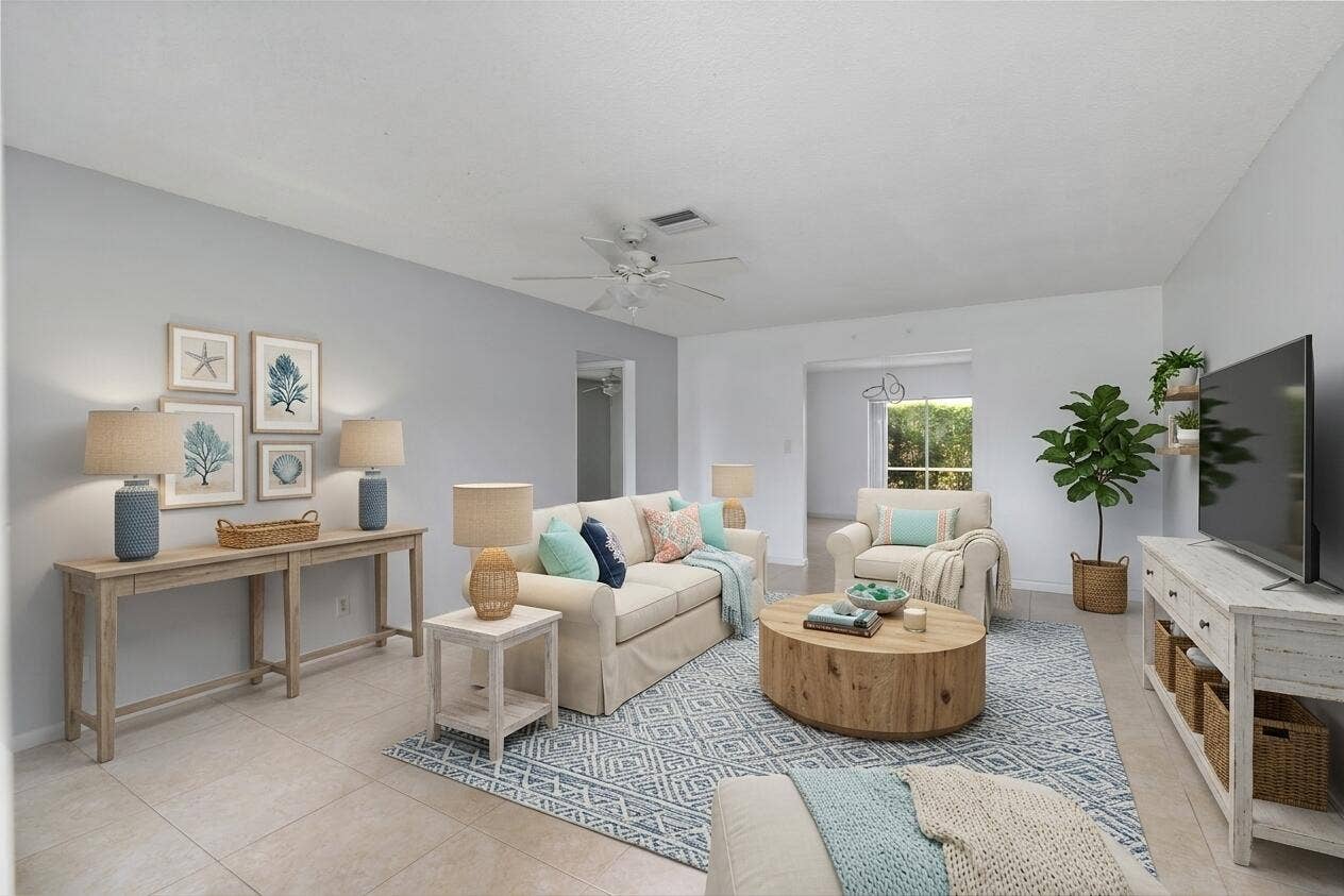 Digitally altered living area
