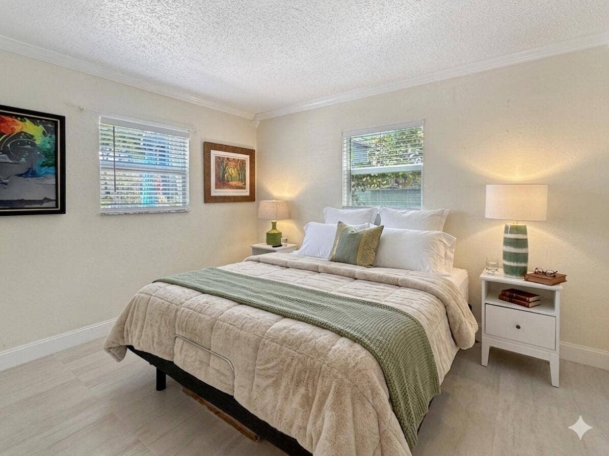 2607 NE 8th Avenue, #53, Wilton Manors, FL 33334 Bedroom has been virtually staged.