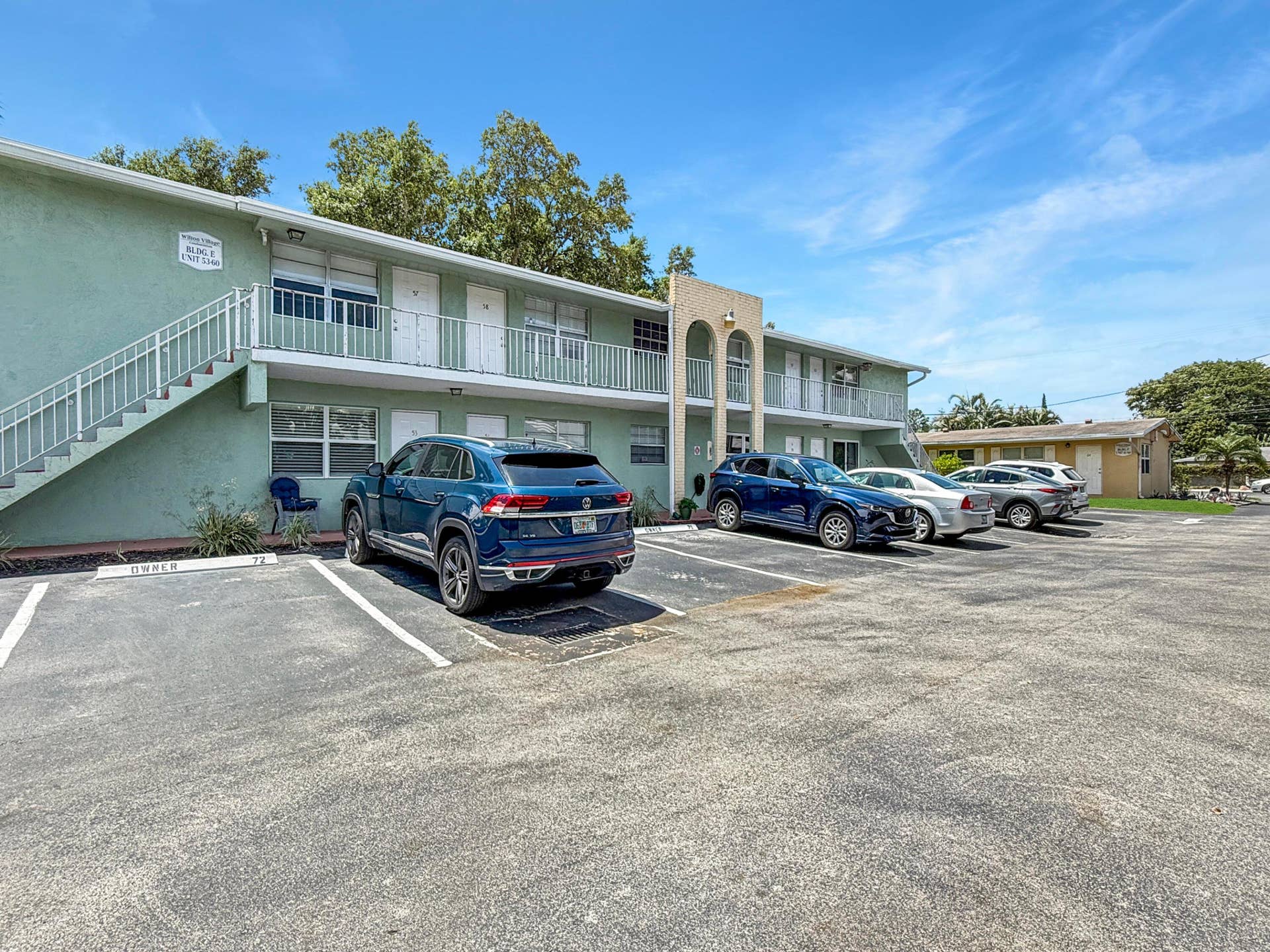 2607 NE 8th Avenue, #53, Wilton Manors, FL 33334 1 space of the 2 assigned spaces is directly in front of the unit.