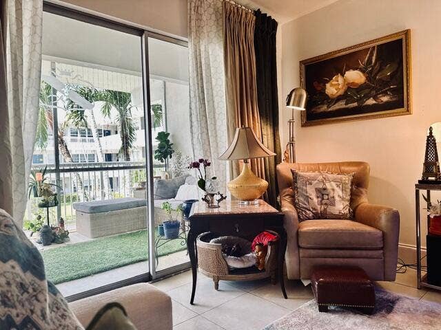 1150 NW 30th Court NW, #203, Wilton Manors, FL 33311 Living room balcony