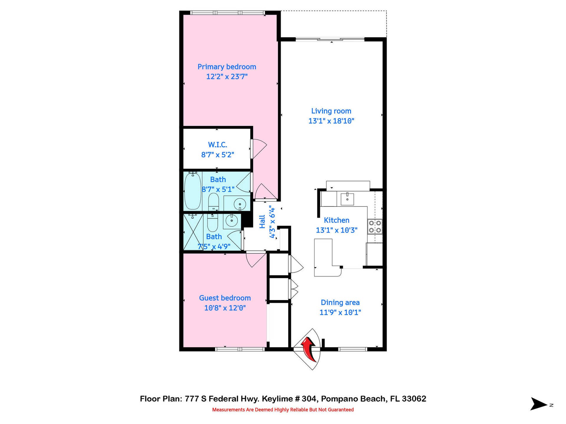 777 S Federal Highway, #304-k, Pompano Beach, FL 33062 Floor Plan