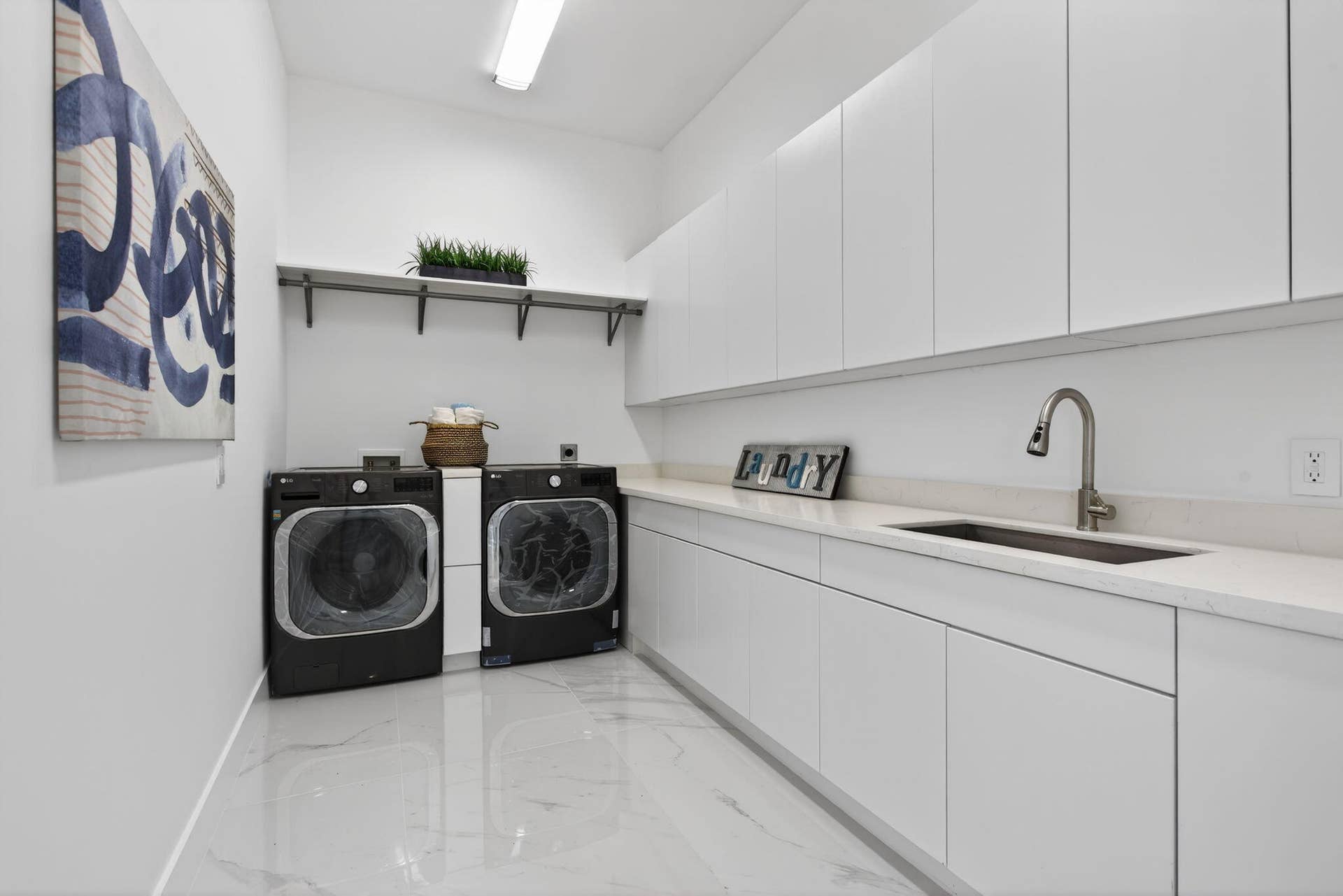 upstairs laundry room