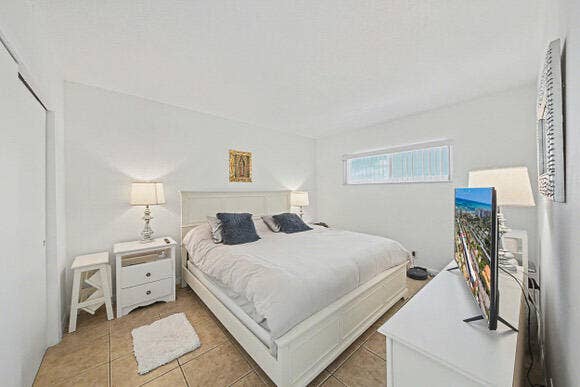 Bedroom with king bed
