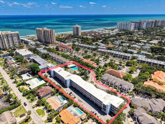 Prime location across the street from the beach