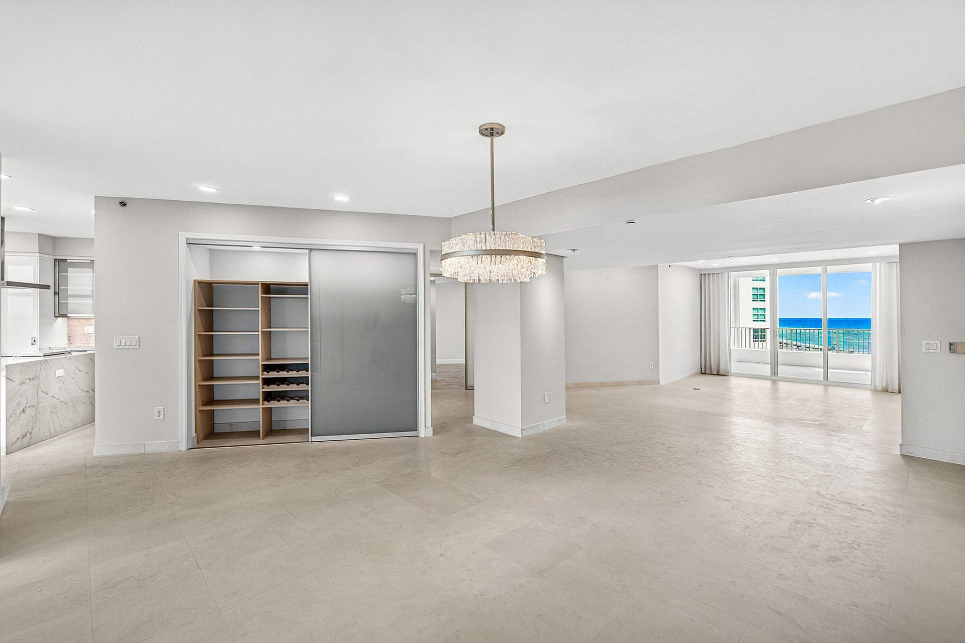 CUSTOM STORAGE AREA IN DINING ROOM
