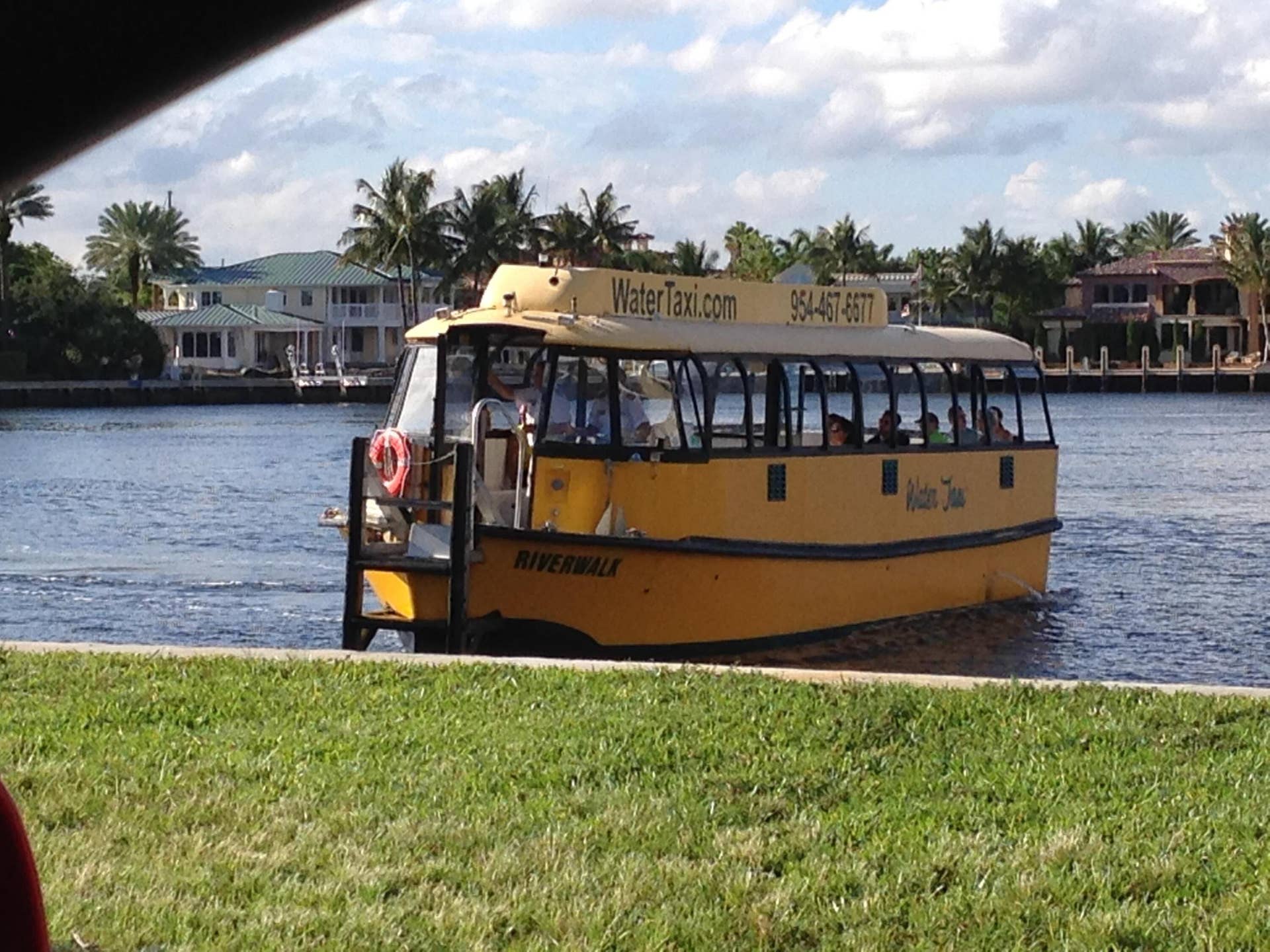 Water taxi for a tour.