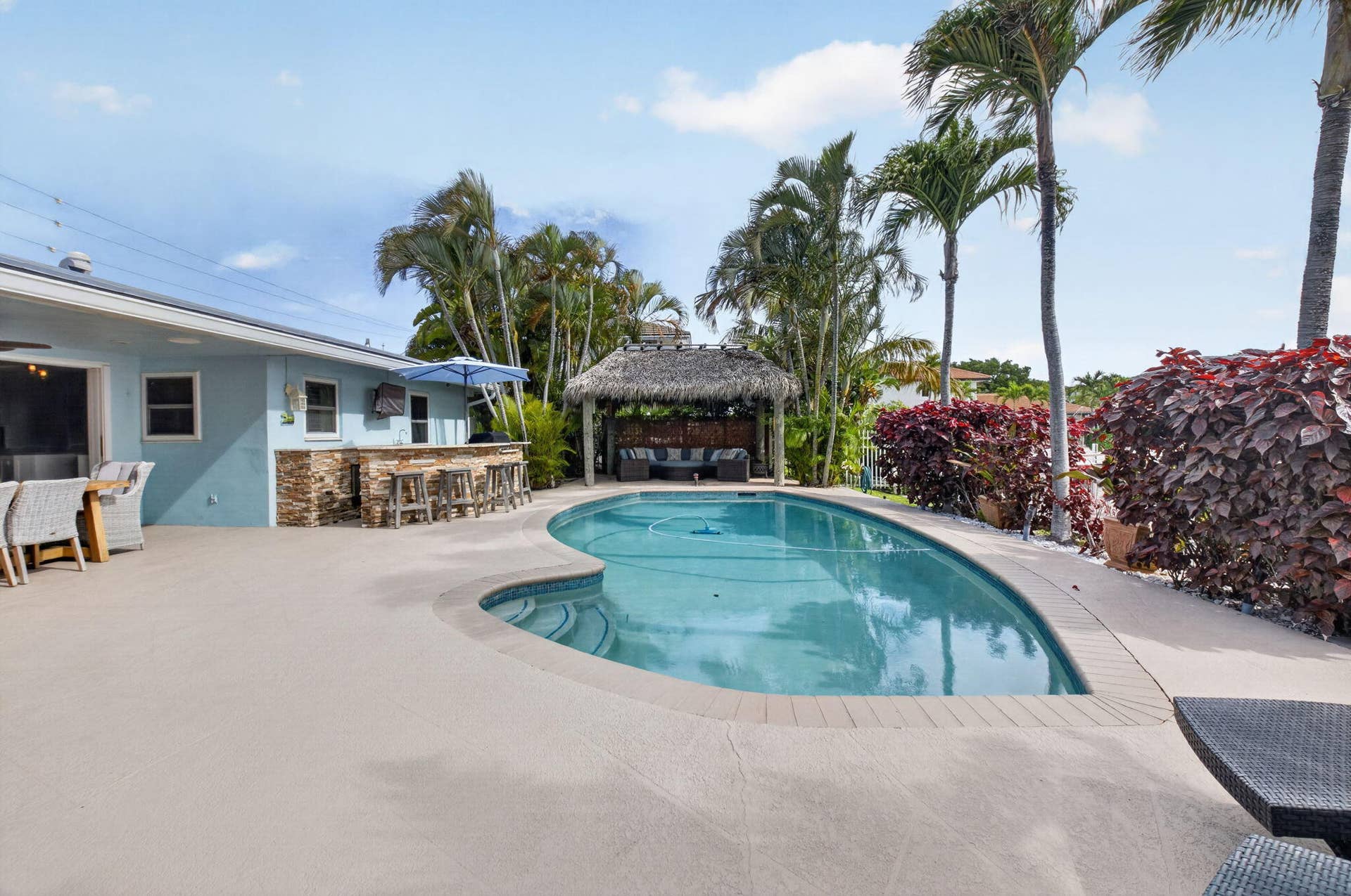 5800 NE 7th Avenue, Boca Raton, FL 33487 Shade, Summer Kitchen, Pool or Tiki Hut