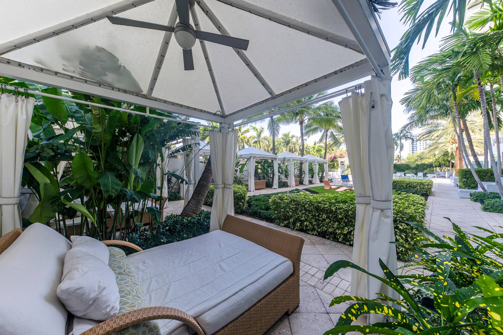 relaxing cabanas