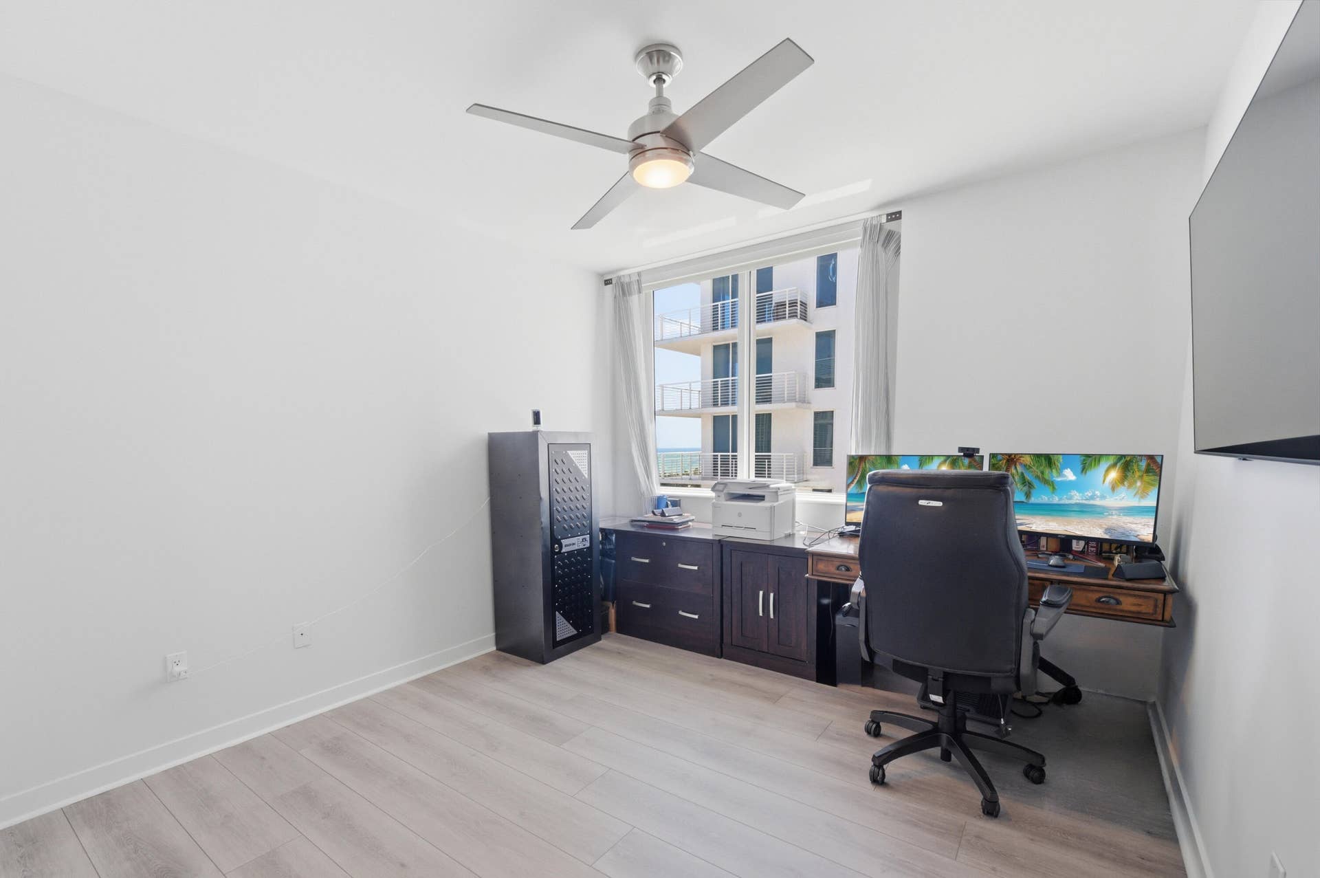 Third bedroom is used as an office