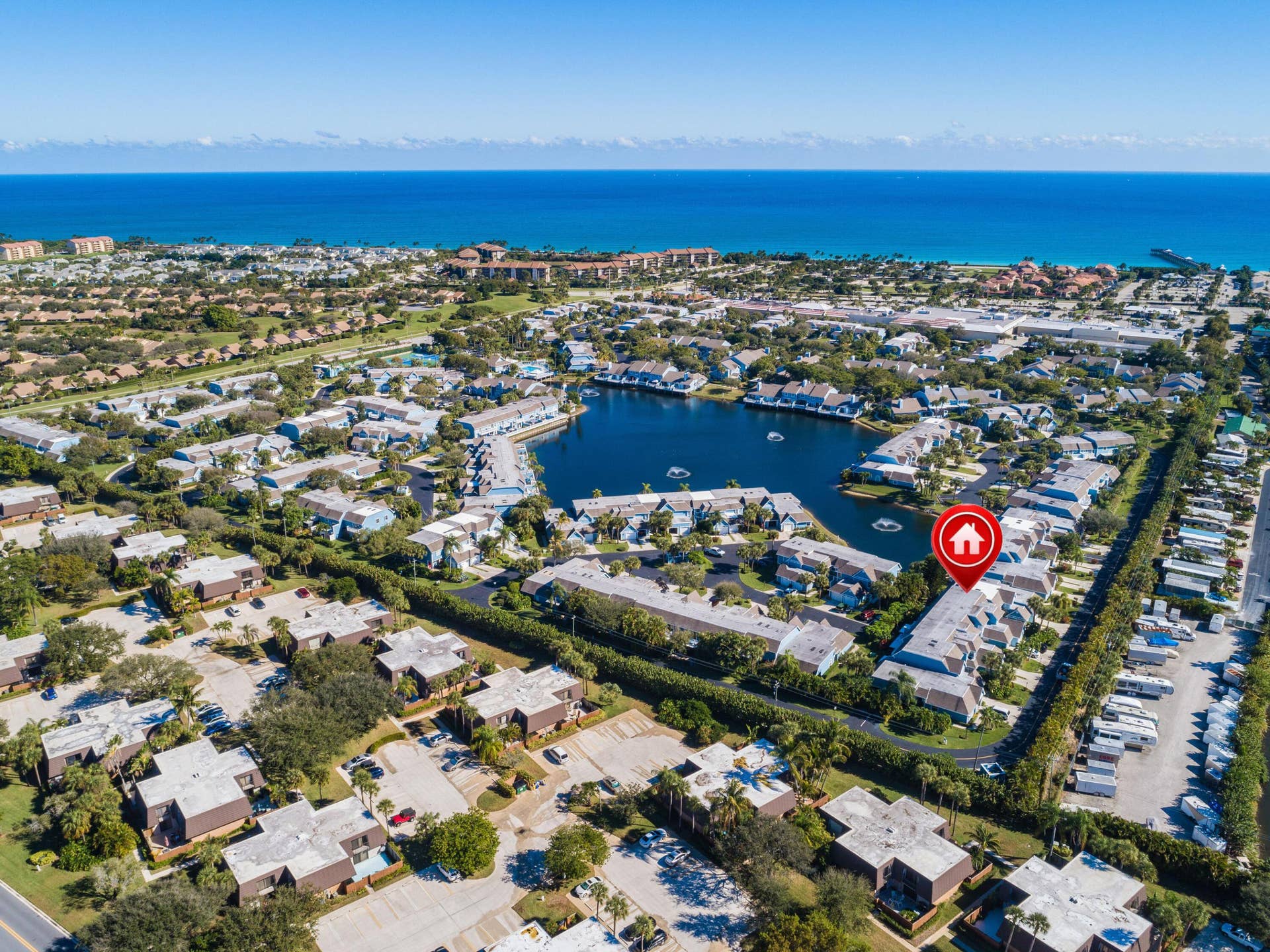 1003 Ocean Dunes Circle, Jupiter, Jupiter, FL 33477 Shows short distance to Jupiter beach