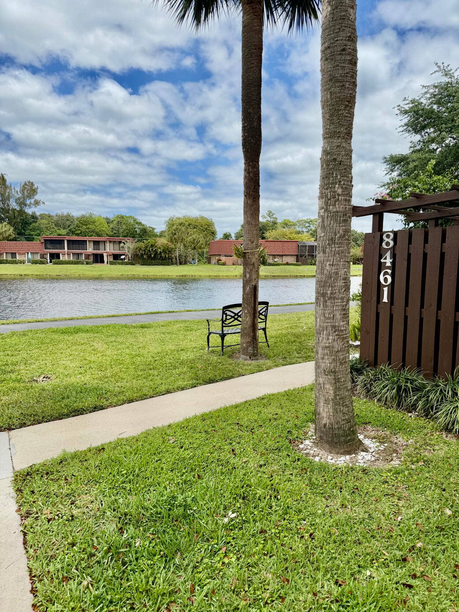 8461 Boca Rio Drive, Boca Raton, FL 33433 VIEW FROM FRONT GATE