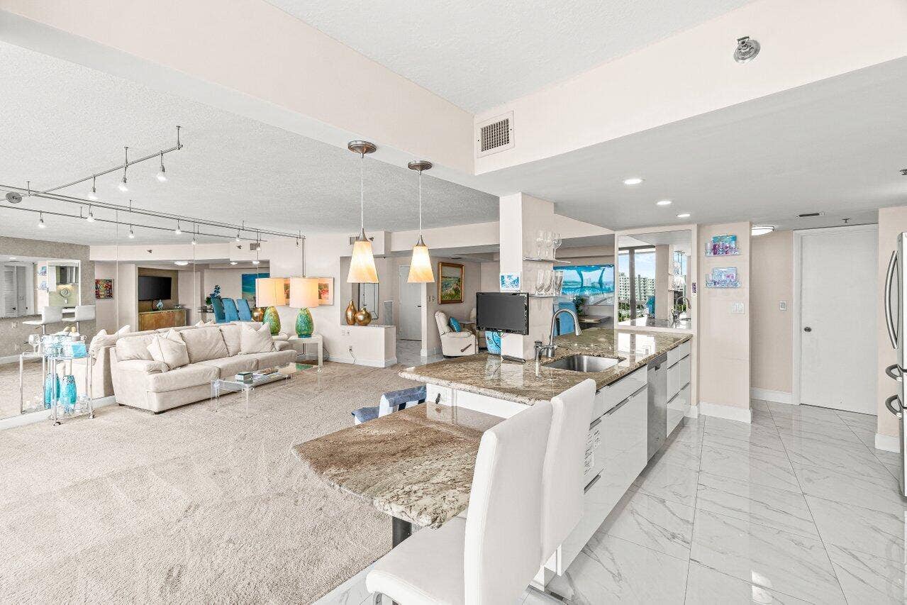 4740 S Ocean Boulevard, #903, Highland Beach, FL 33487 OPEN KITCHEN CONCEPT