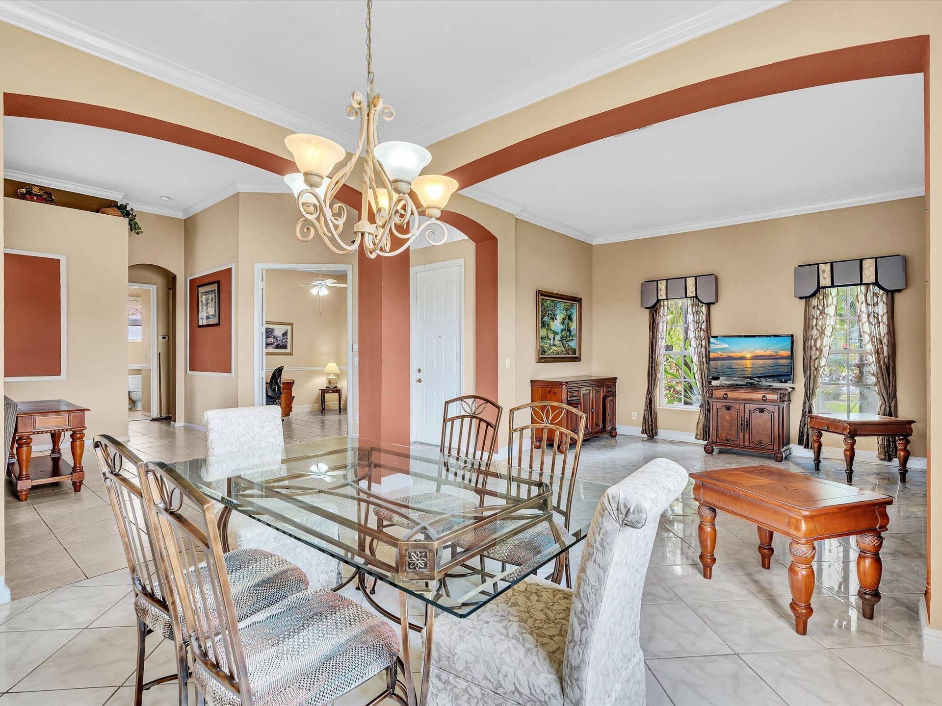 Dining and 2nd living area