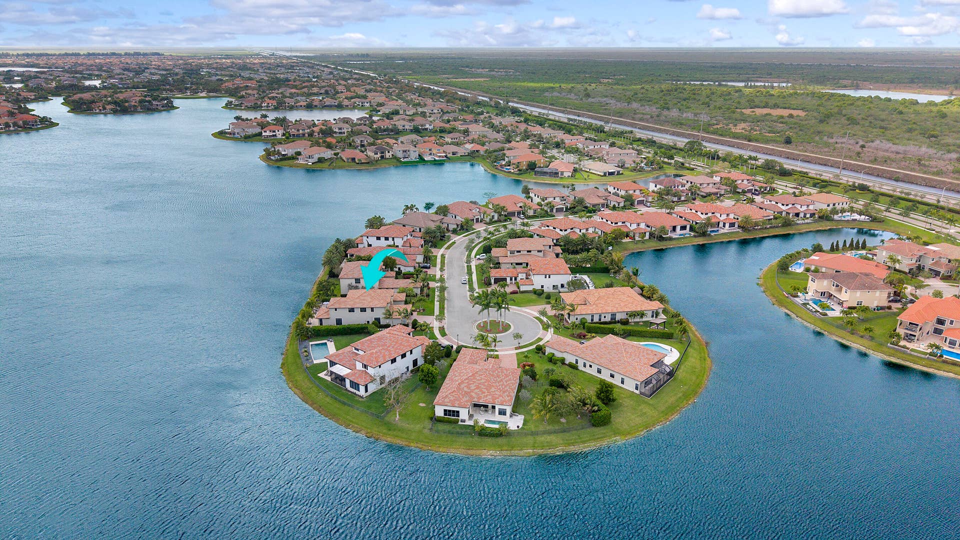 8701 Waterview Terrace, Parkland, FL 33076 Aerial