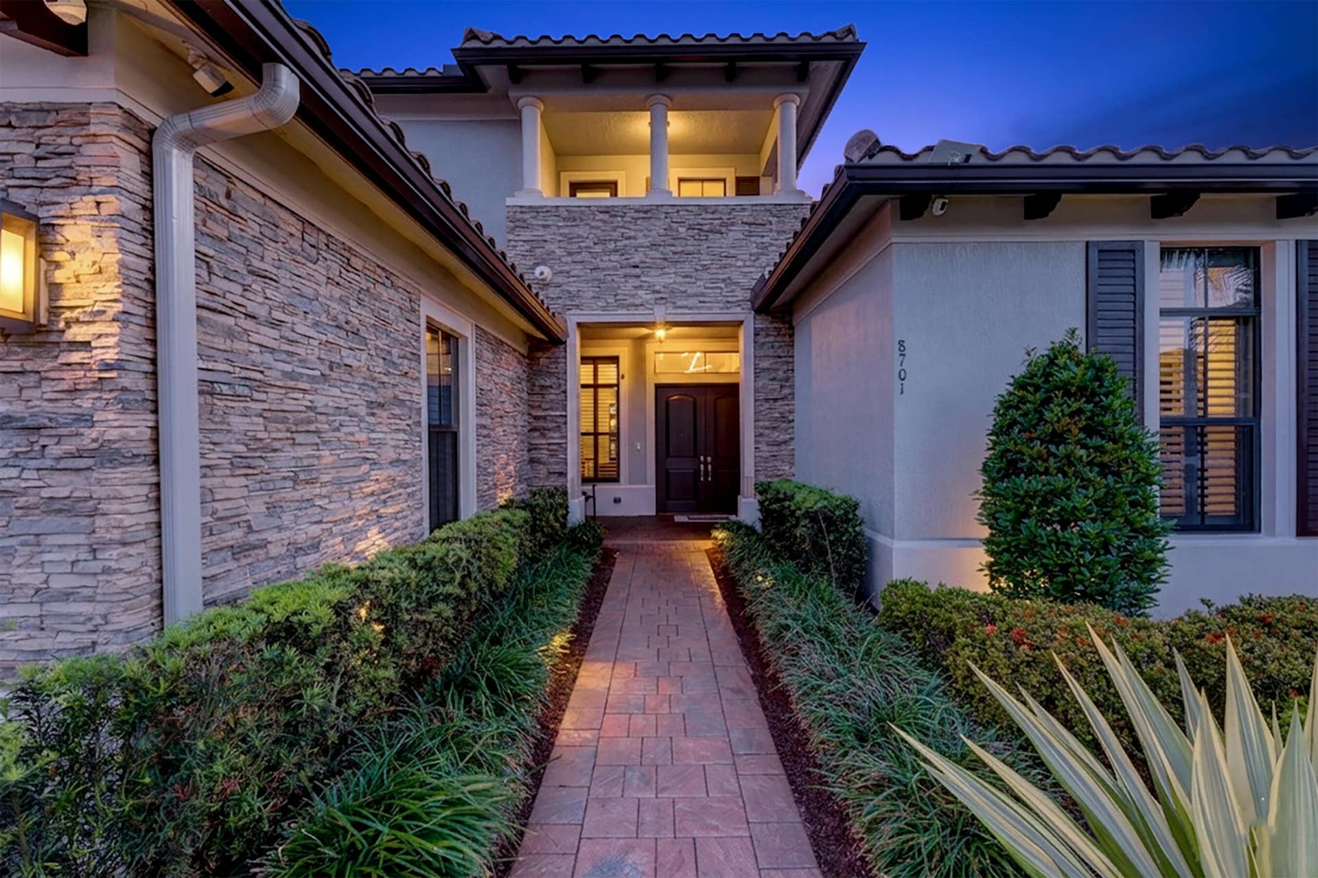 8701 Waterview Terrace, Parkland, FL 33076 Front Entry