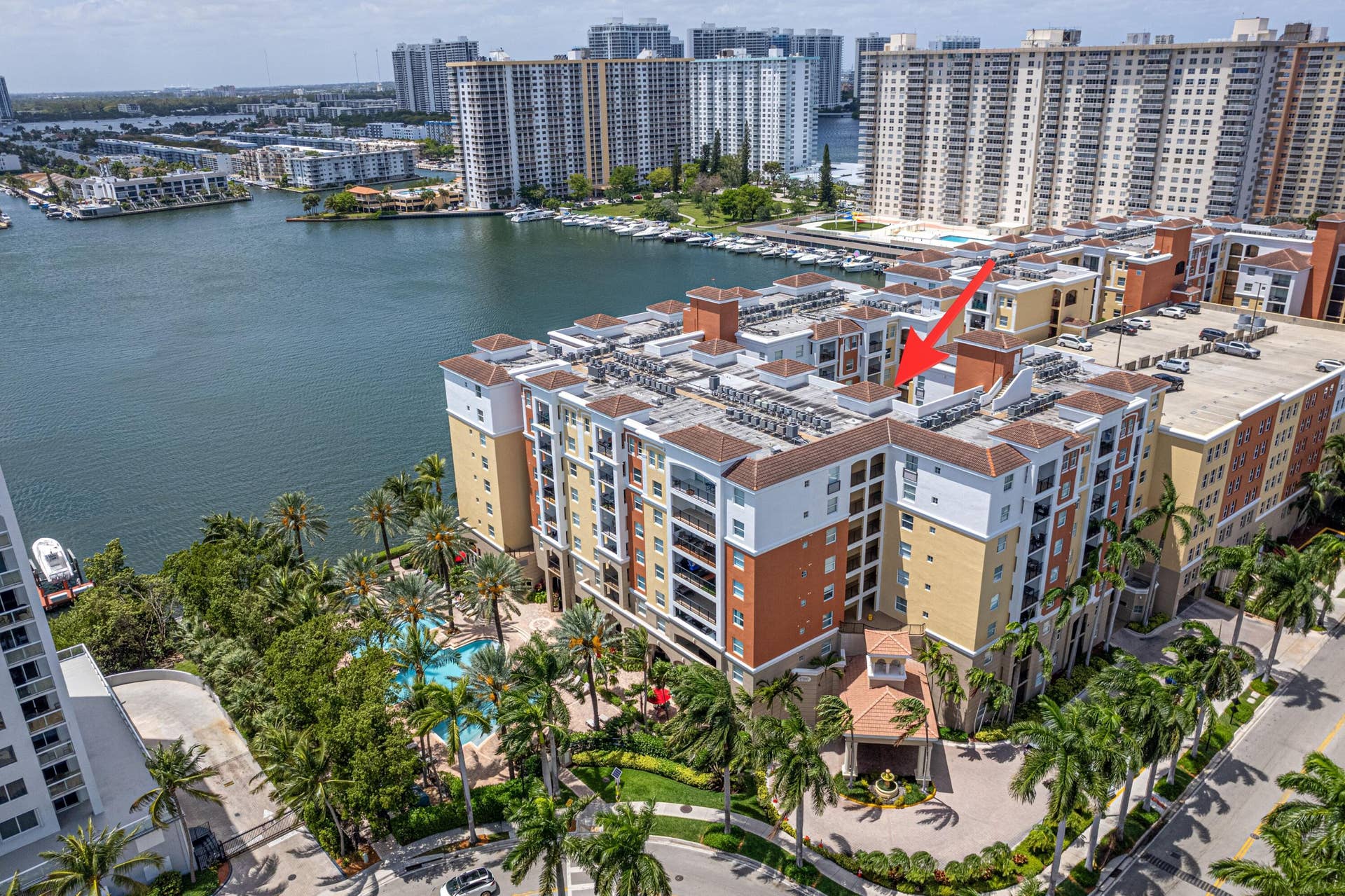 17100 N Bay Road, #Unit 1214, Sunny Isles Beach, FL 33160 Unit location
