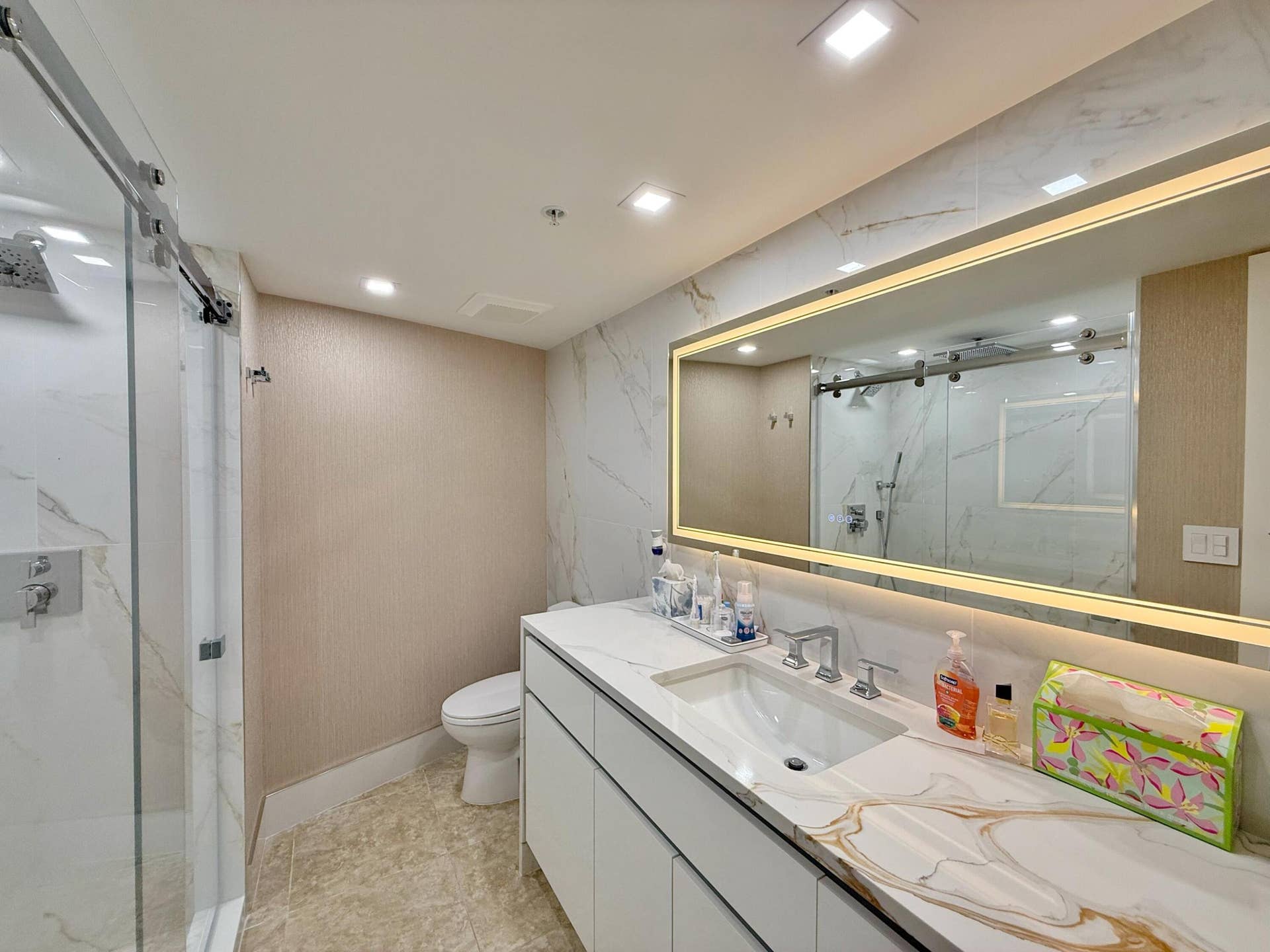 3000 N Ocean Drive, #16-b, Singer Island, Singer Island, FL 33404 Bathroom with Large Shower