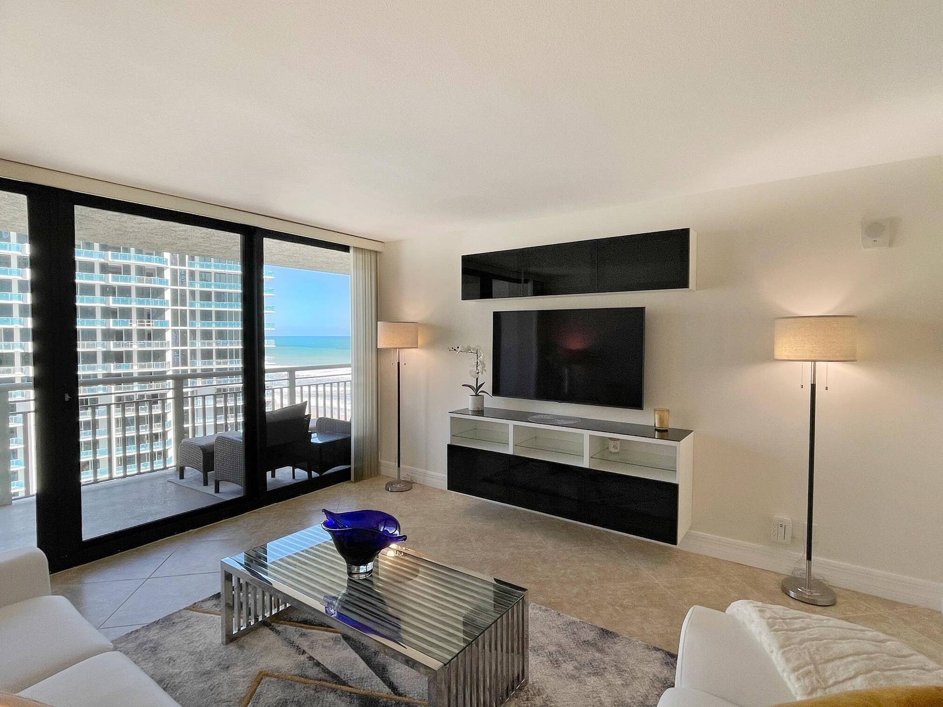 3000 N Ocean Drive, #16-b, Singer Island, Singer Island, FL 33404 Living Room w/ Ocean View