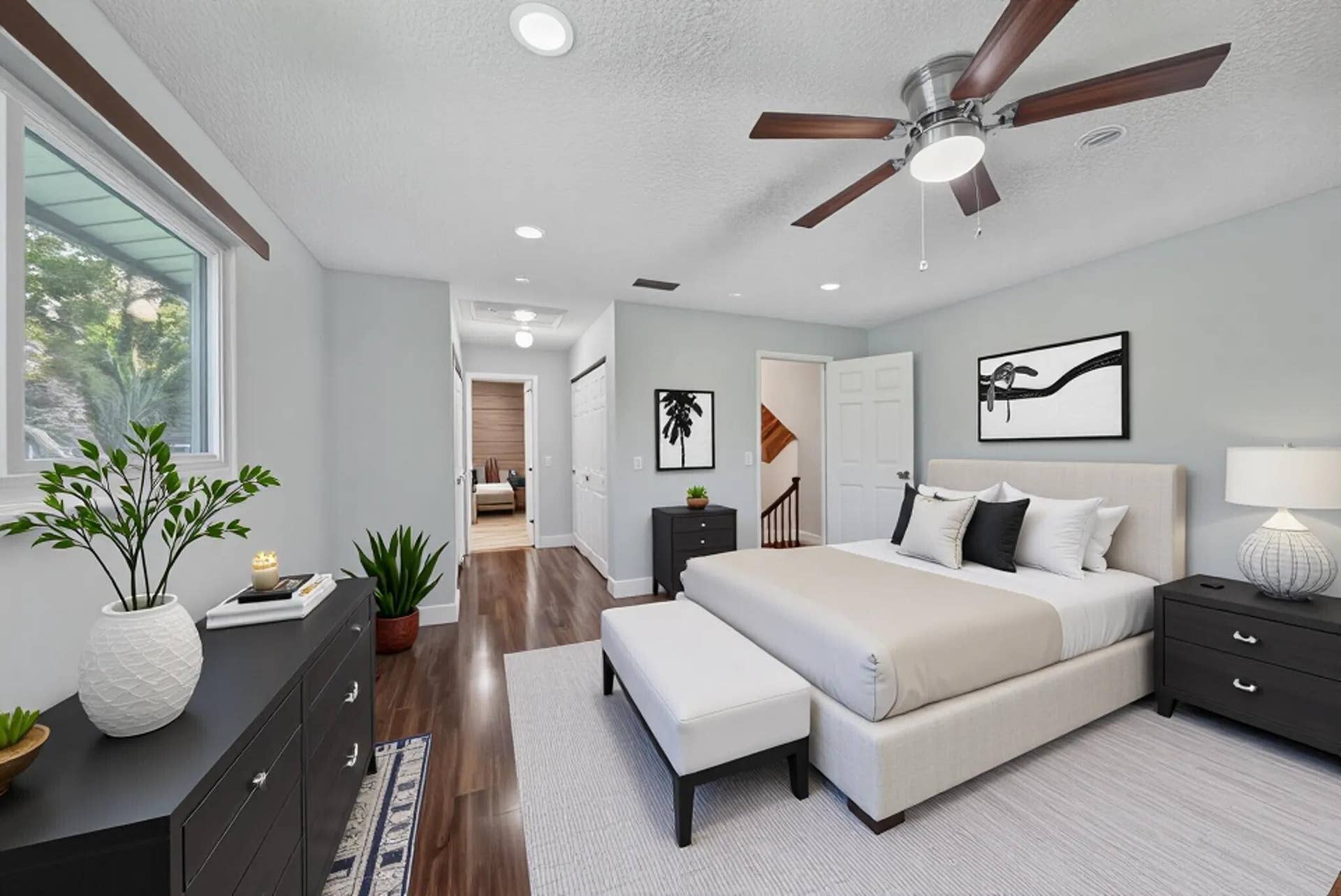 191 NE 6th Court, Dania Beach, FL 33004 Primary Bedroom - 2 Floor Staged