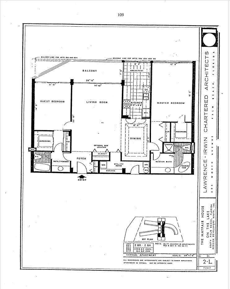 3589 S Ocean Boulevard, #512, South Palm Beach, FL 33480 Mayfair Floorplan 512