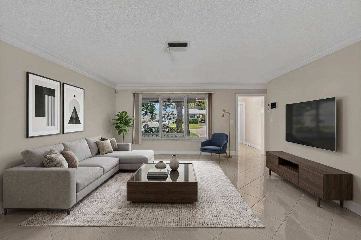 391 Leisure Boulevard, Pompano Beach, FL 33064 Furniture for staging purposes