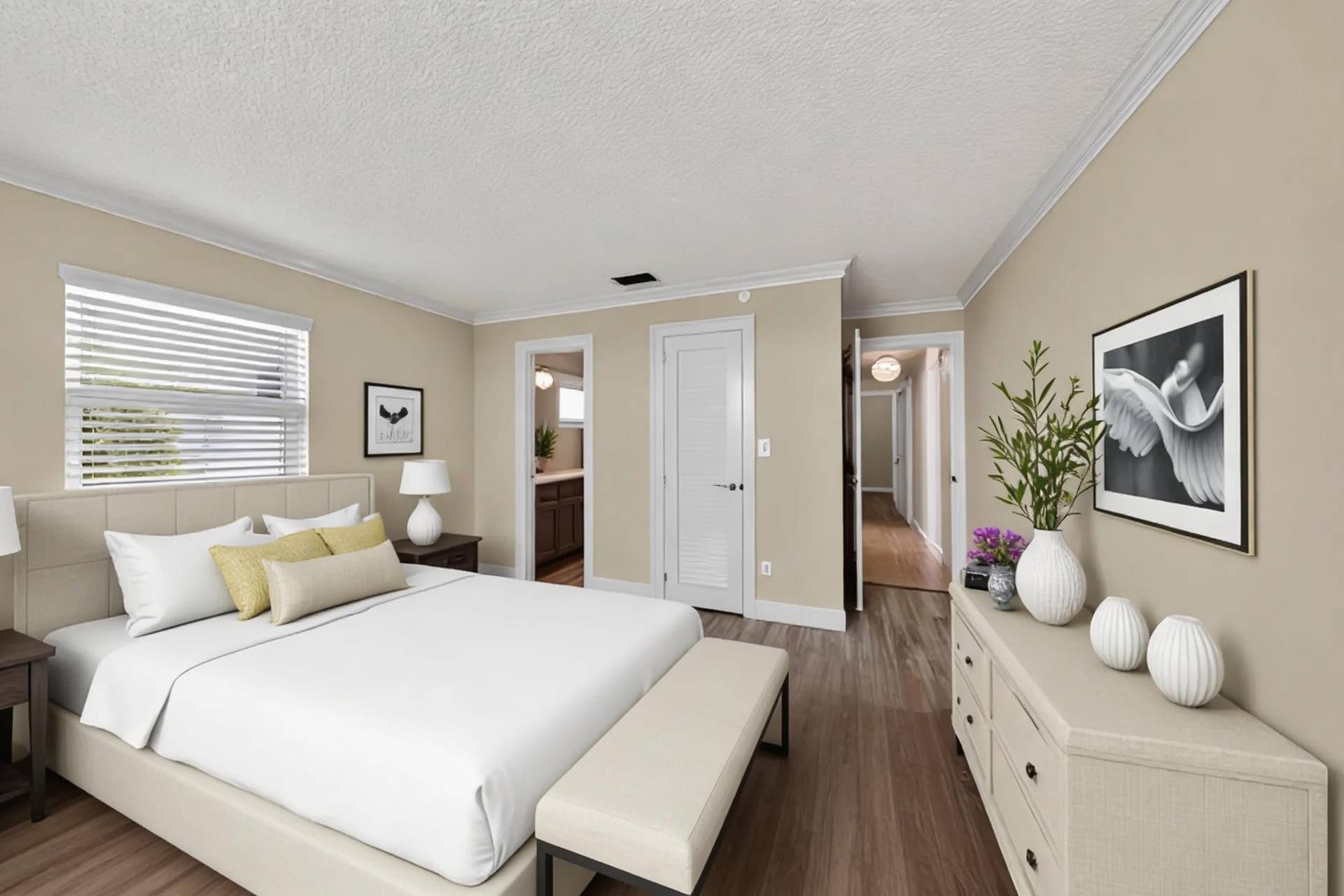 391 Leisure Boulevard, Pompano Beach, FL 33064 Furniture for staging purposes (Bedroom #1)